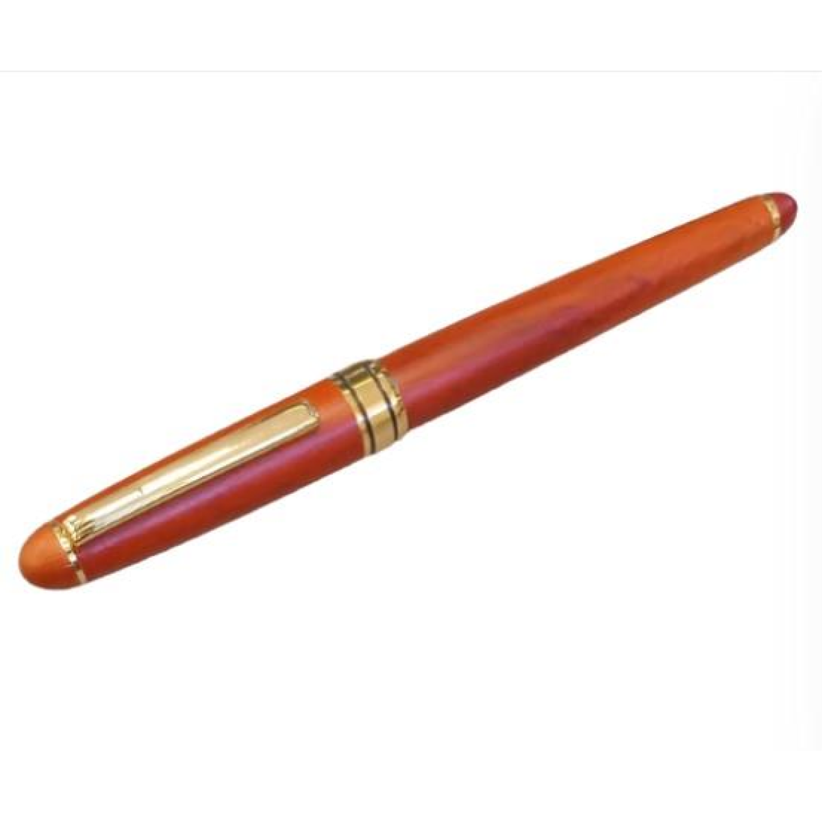 Imperial Wood Matt Brown Gold Trim Ball Pen Fine NIB IMP314R