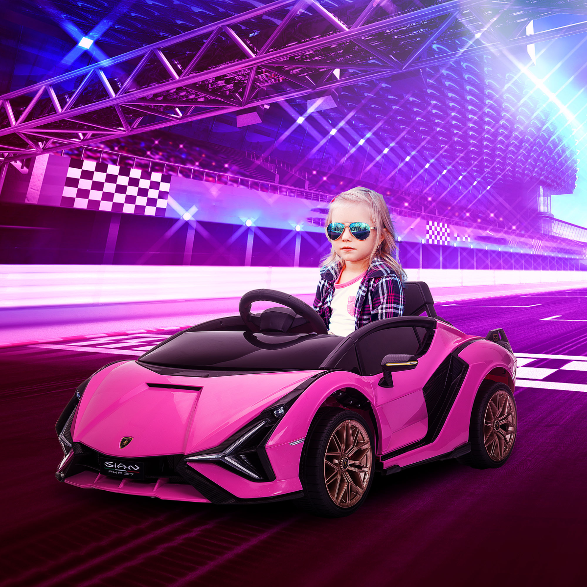 Officially Licensed Lamborghini SIAN 12V Kids Ride On Car with Remote