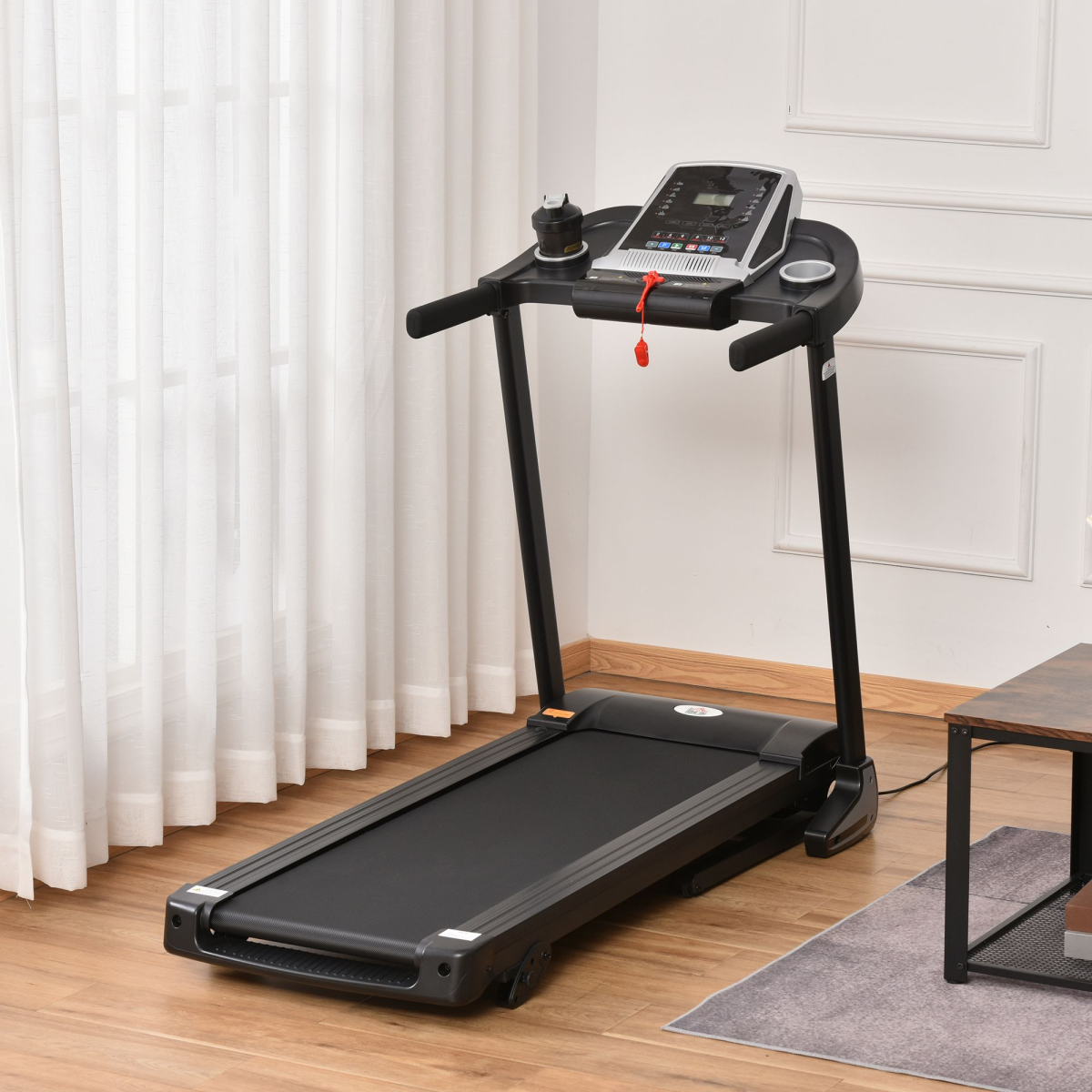 Folding Electric Treadmill 12km/h Incline with LED Display