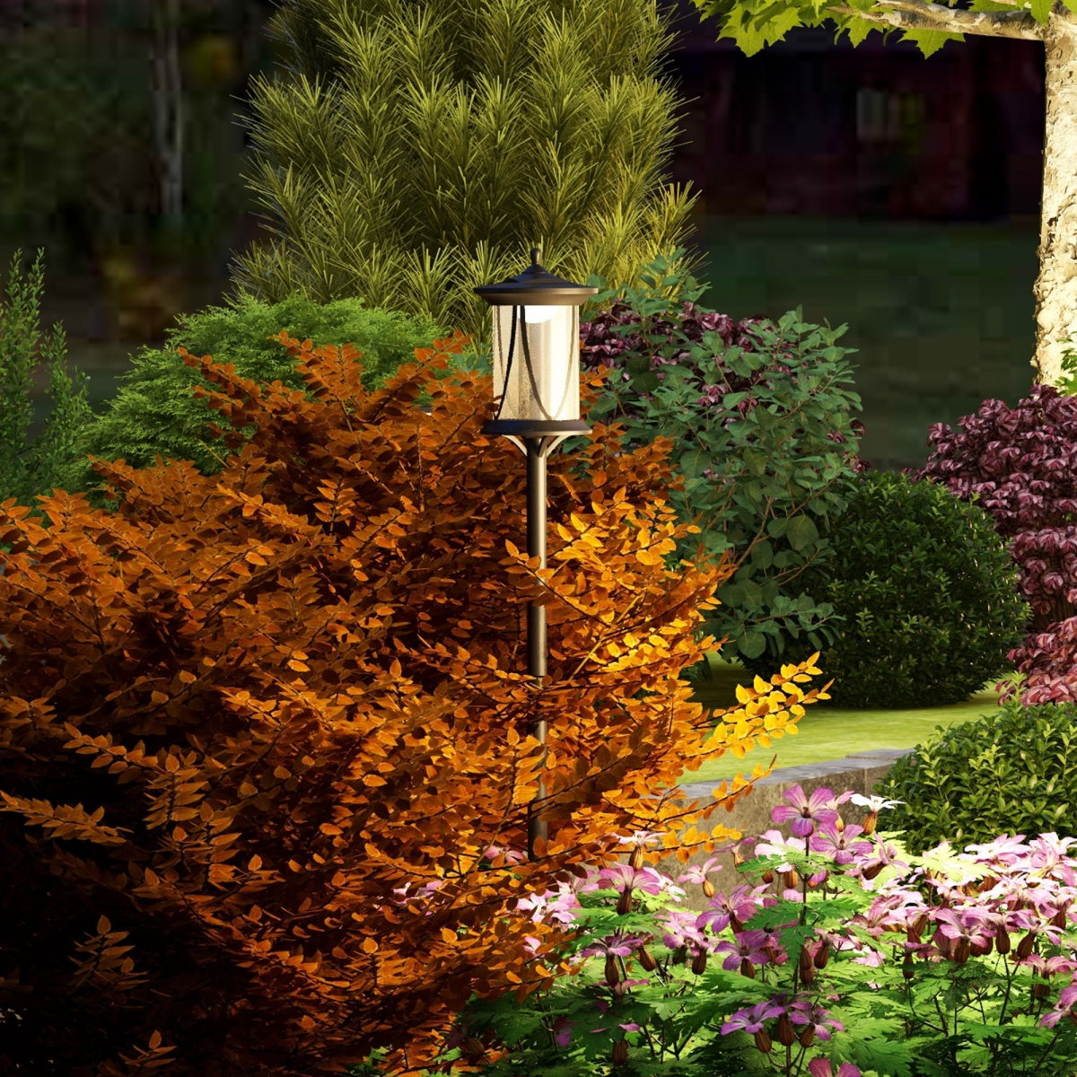 Outsunny Solar LED Outdoor Street Light, IP44, Cool White