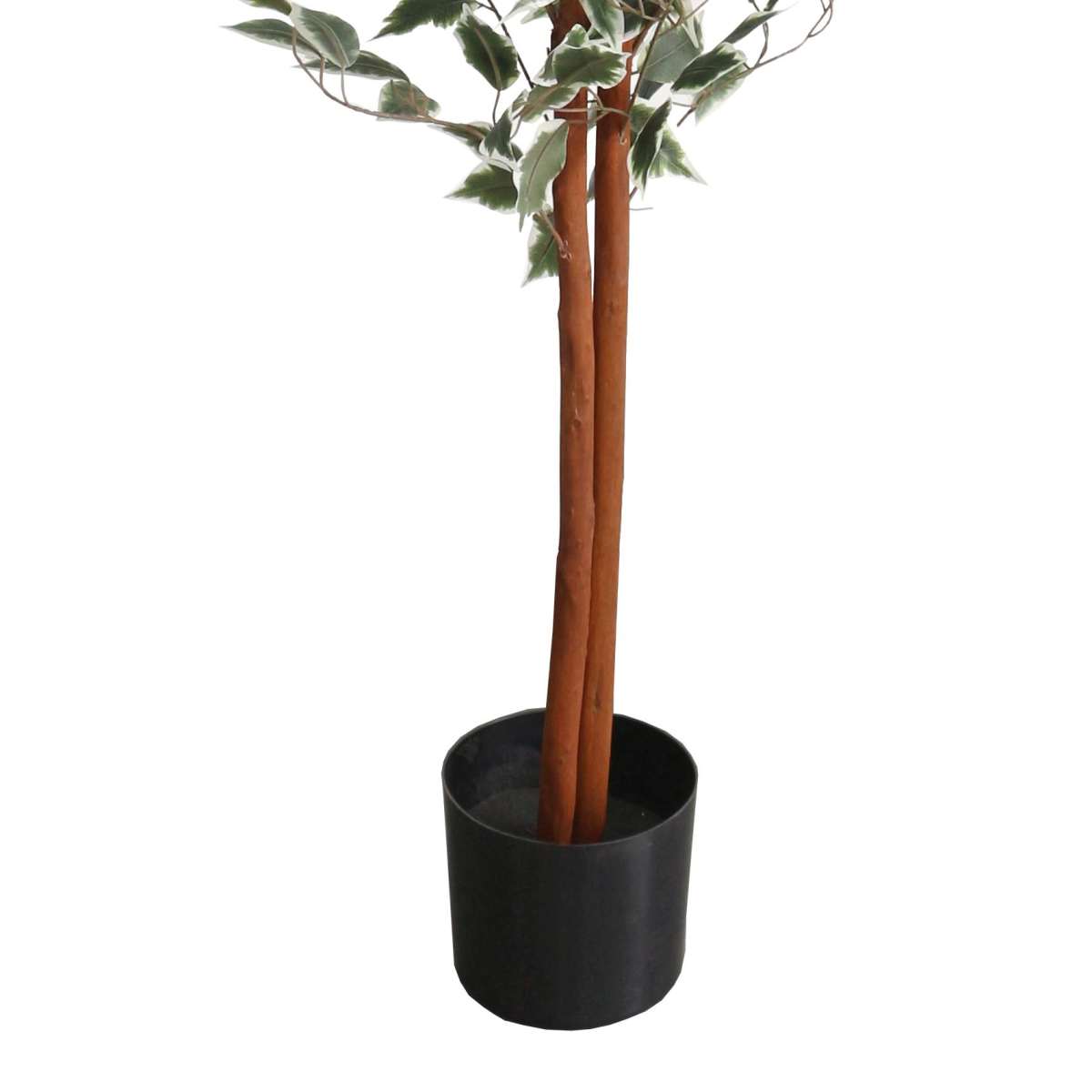 Leaf 160cm Artificial Ficus Potted Plant with Variegated Leaves