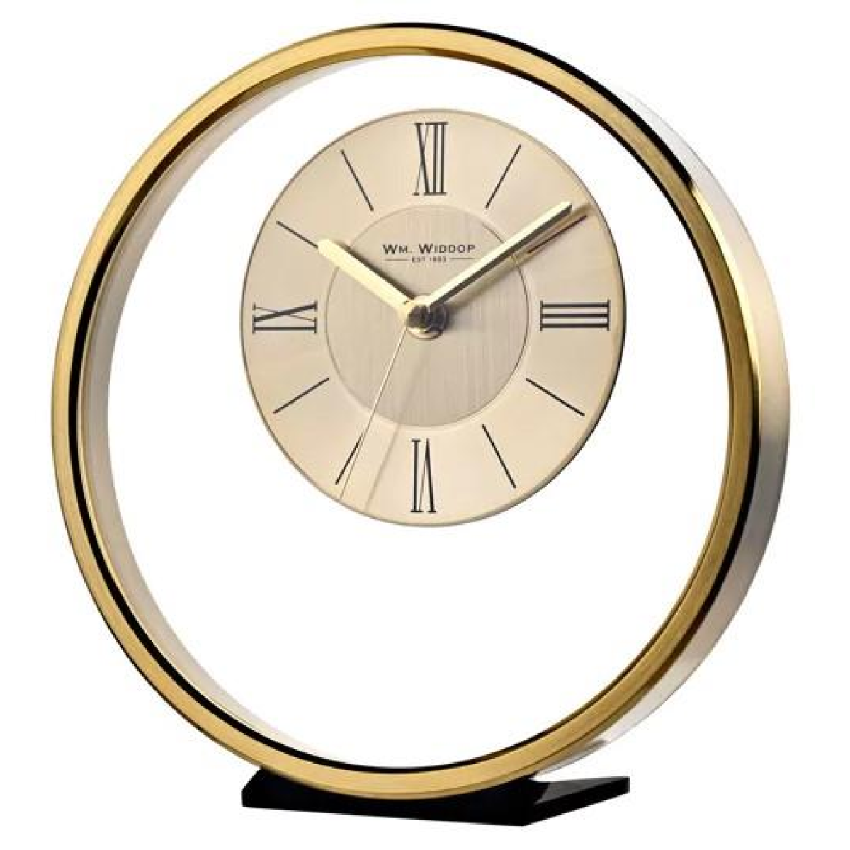 Widdop Round Gold  Mantel Clock W2937G