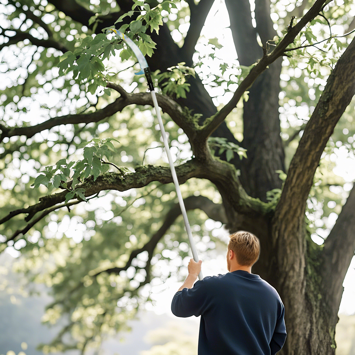 Outsunny Telescopic Tree Pruner, Long Reach 1.8-2.9 m, Aluminium Pole