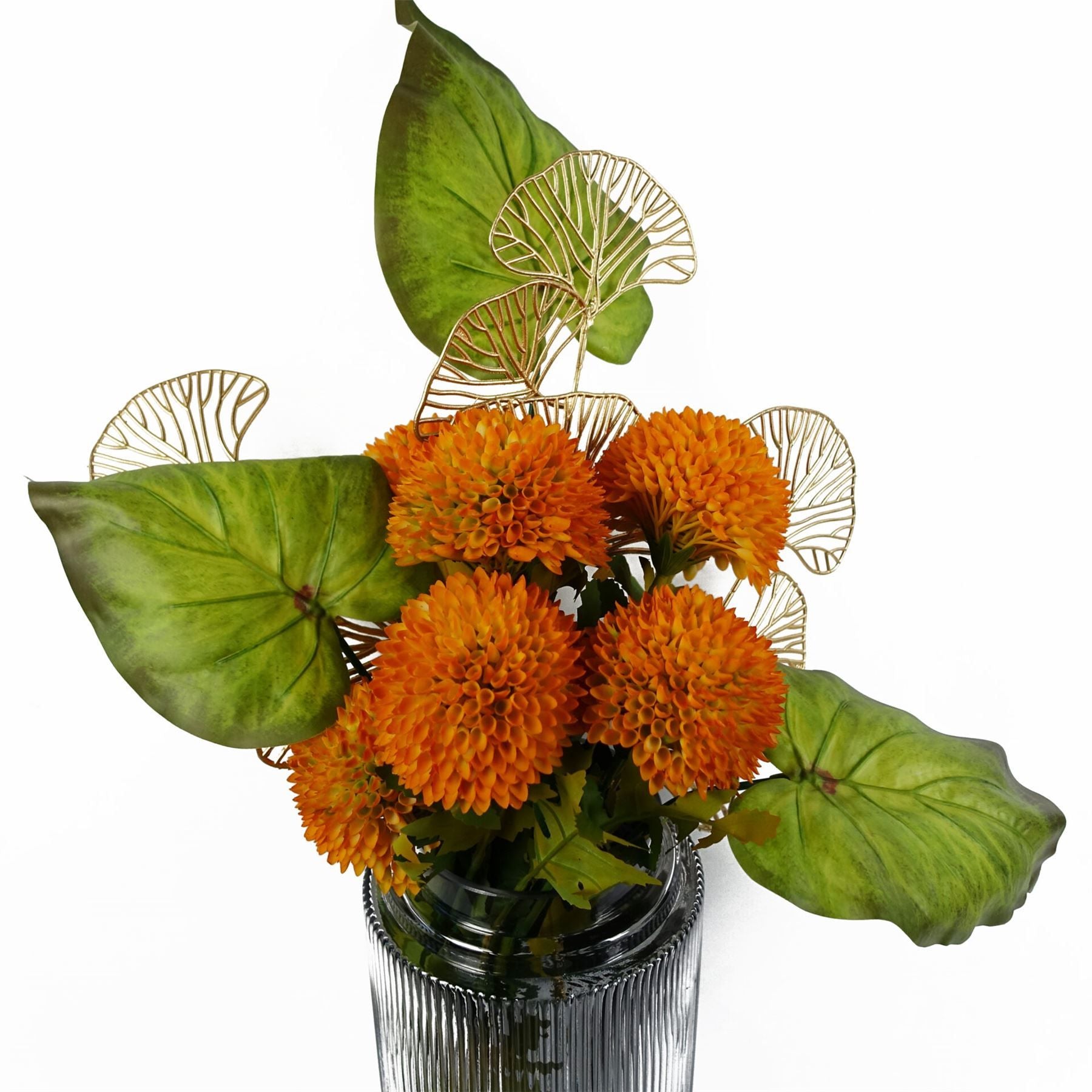 Pack of 6 65cm Golden Leaves Floral Arrangement Decorations