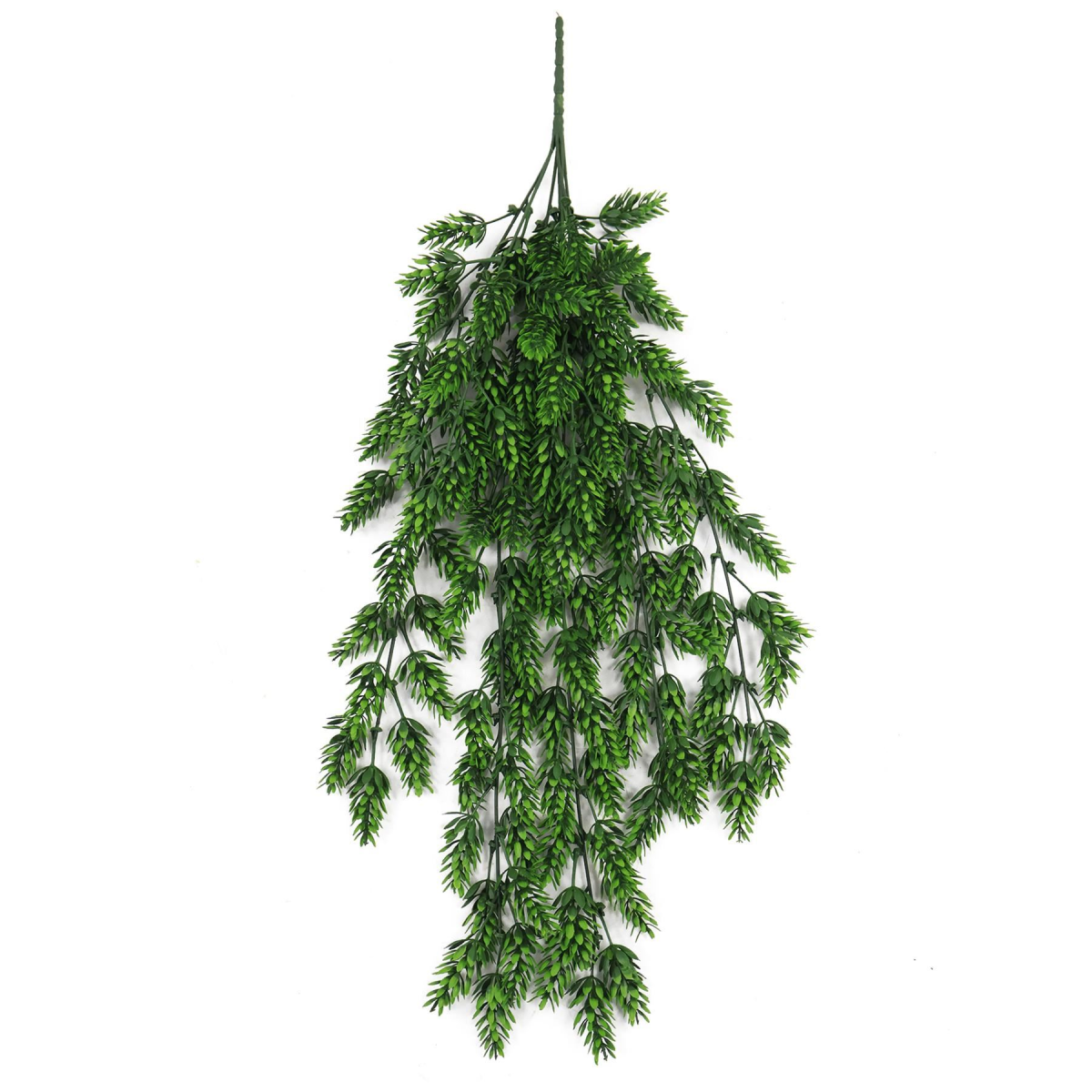 Leaf Pack of 6 Hanging UV and Fire Resistant Artificial Clustered Fern Plant 128cm
