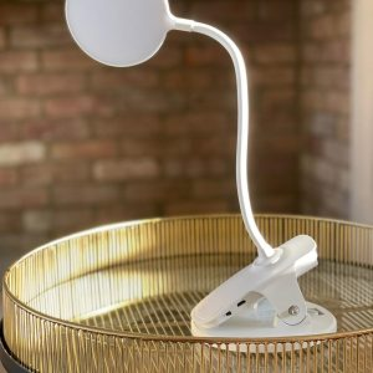 Native Lighting Clip-On Mini Desk Lamp with Flexible Gooseneck