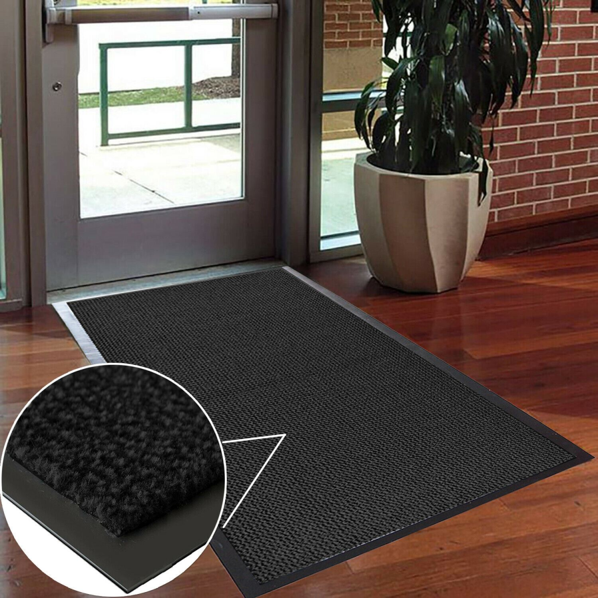 Un-Branded Anthracite Barrier Mat 80cm x 160cm for High Traffic Areas