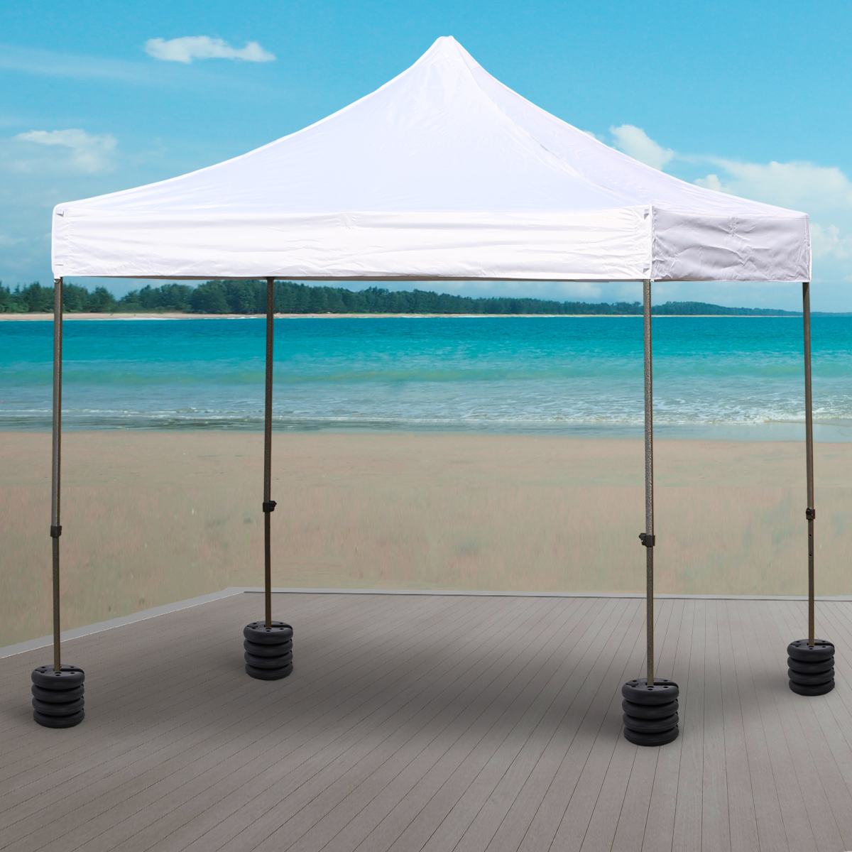 Outsunny Set of 4 Fillable Sand Tent, Gazebo & Canopy Weights