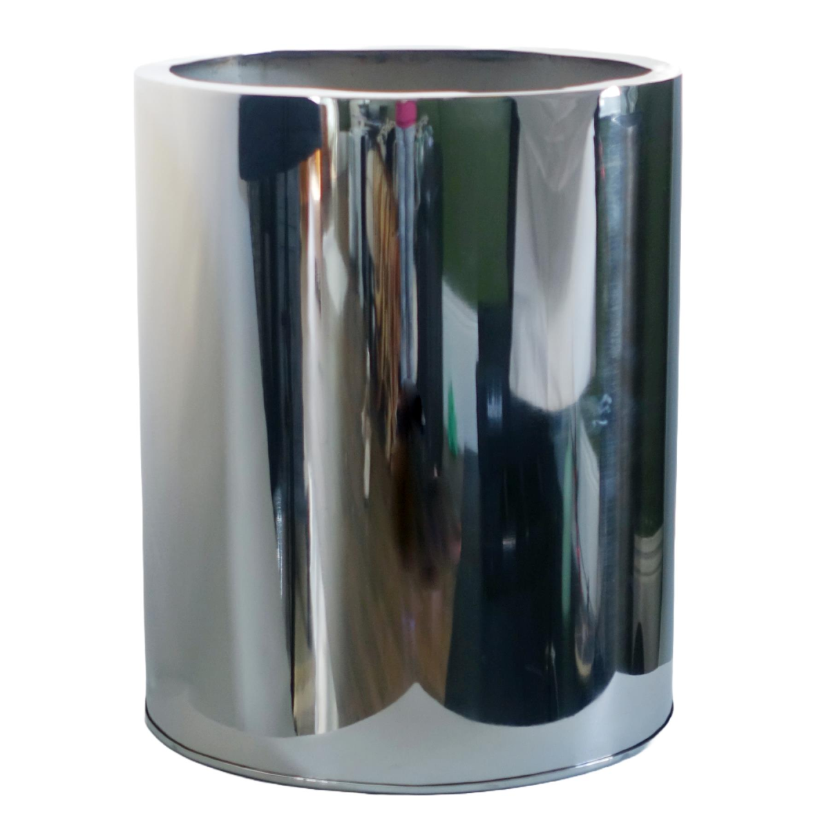 Leaf 51cm XL Silver Metal Planter