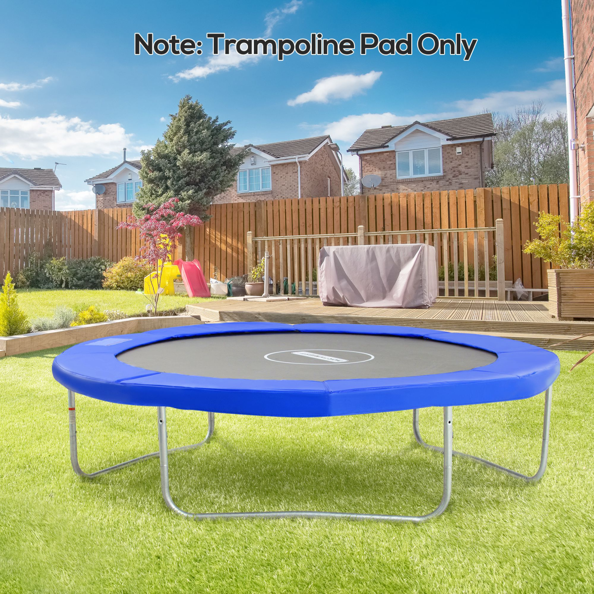 HOMCOM 8FT Trampoline Replacement Safety Pad, PVC Spring Cover Padding, 244cm x 28cm