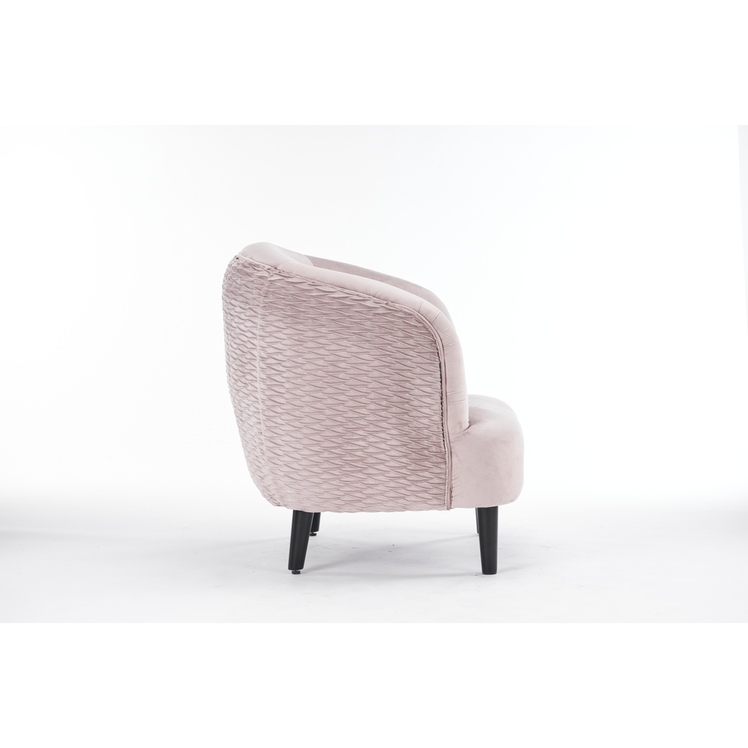 MSL 77cm Grey Velvet Arm Chair for Home, Office, Dining Room, Hotels and Restaurants