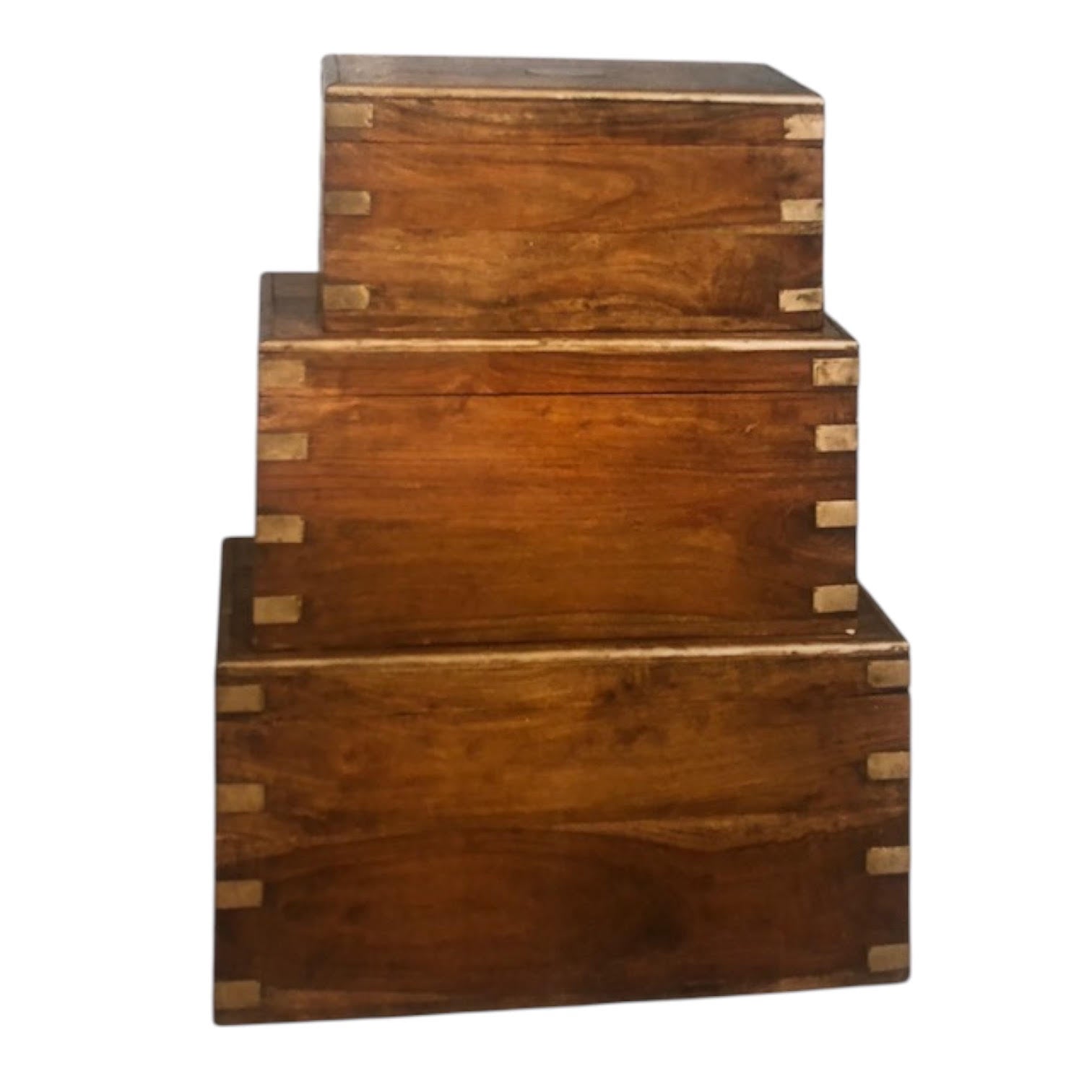 MSL 90cm Set of 3 Wooden Chests