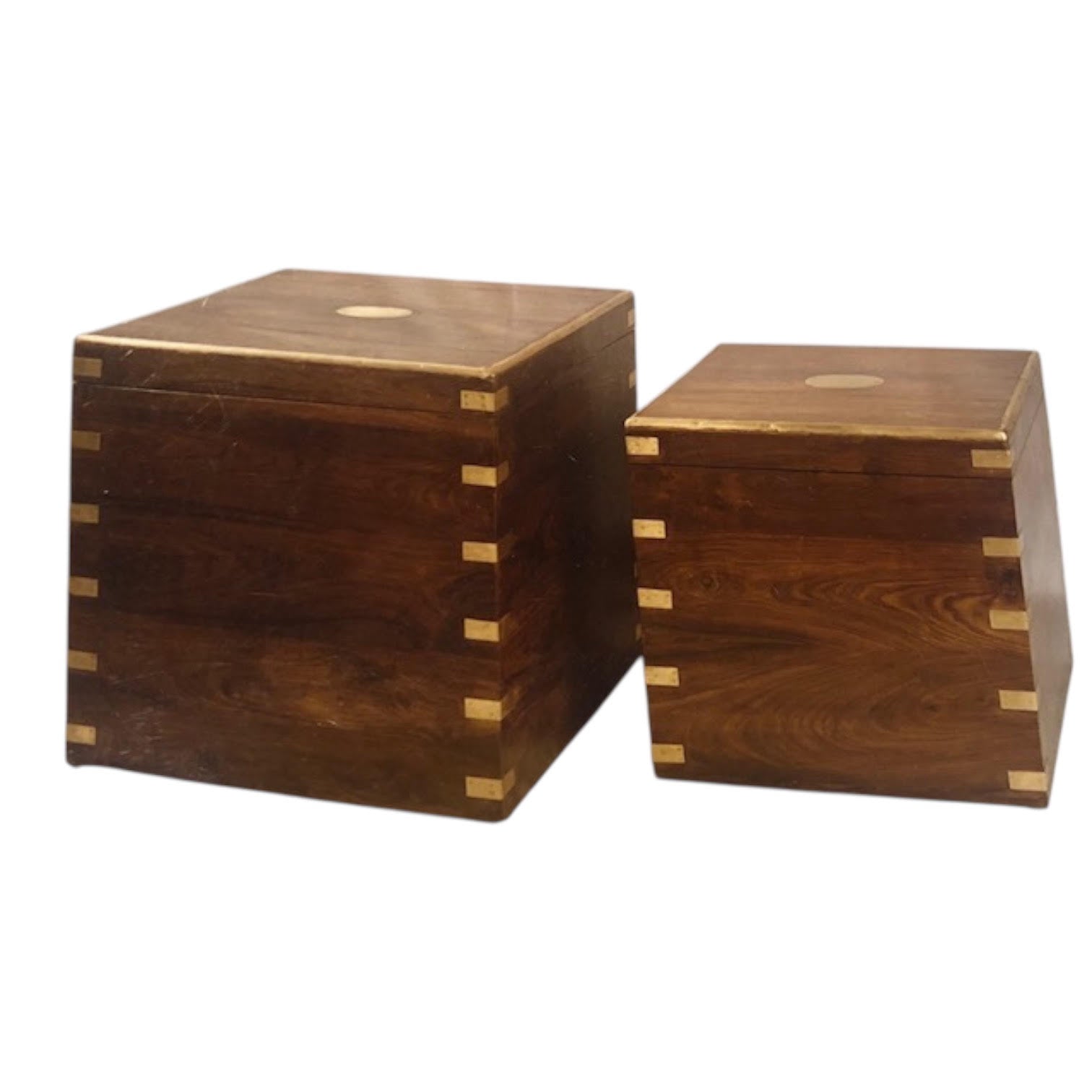 MSL Set of 2 Wooden Chests 45cm