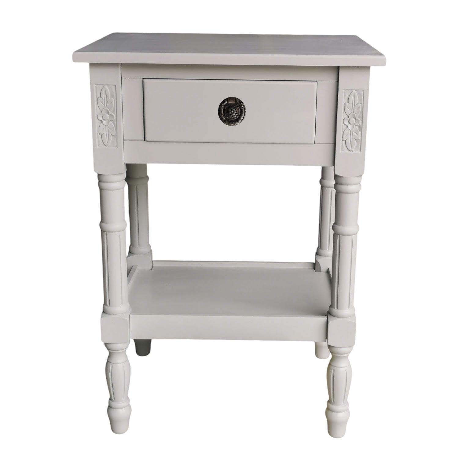 MSL 65cm Hand Finished 1 Drawer Side Table Bedside Table