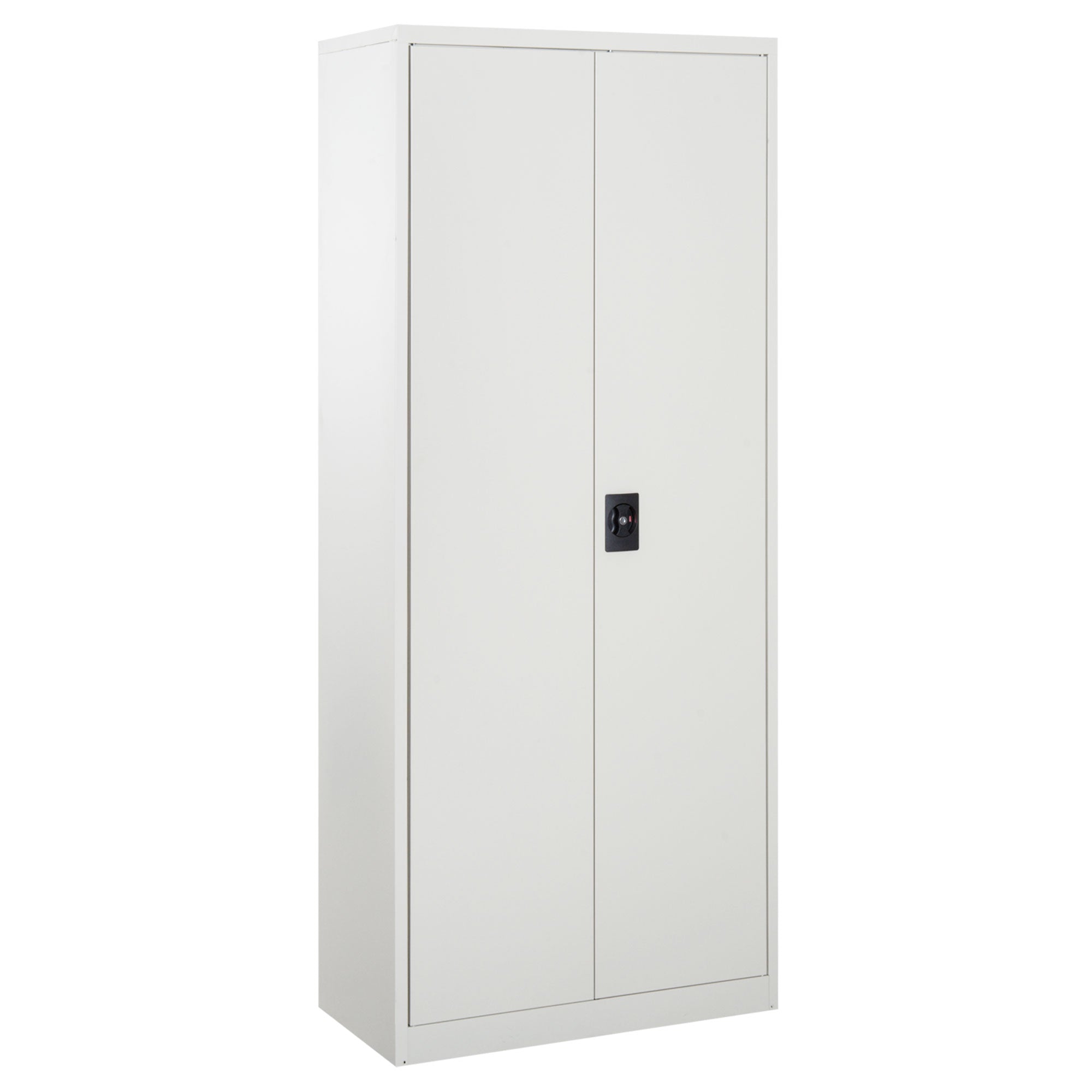 Metal Office Storage Cabinet, 2 Doors, 5-Tier Design, Adjustable Shelves, Lockable, 175cm