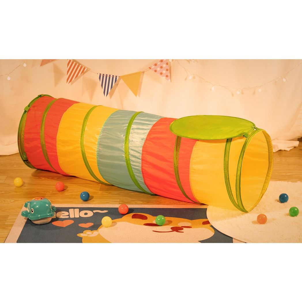 SOKA Play Imagine Learn Multicoloured Pop Up Jungle Play Tunnel for Kids, Indoor or Outdoor, Foldable with Carry Bag