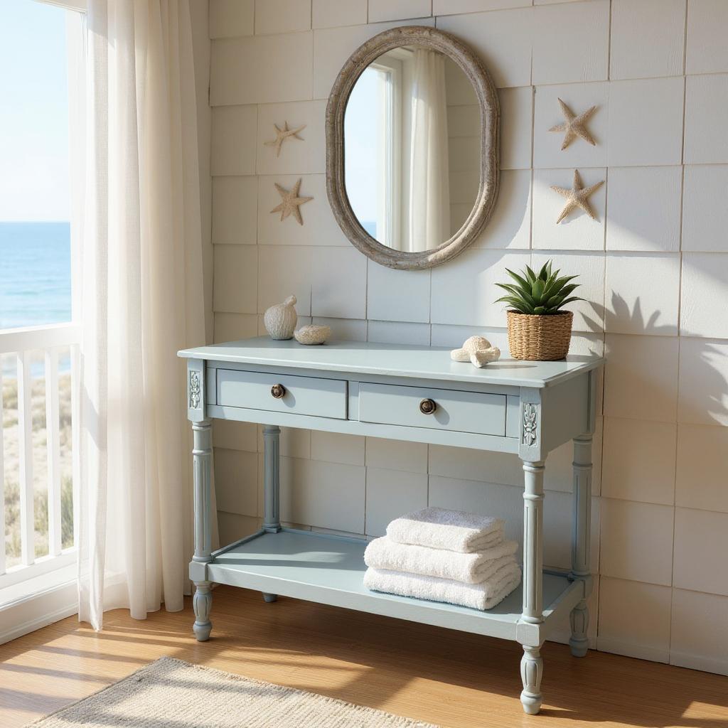 MSL 90cm 2 Drawer Side Table with Storage Drawer, Hand Finished Bedside Table