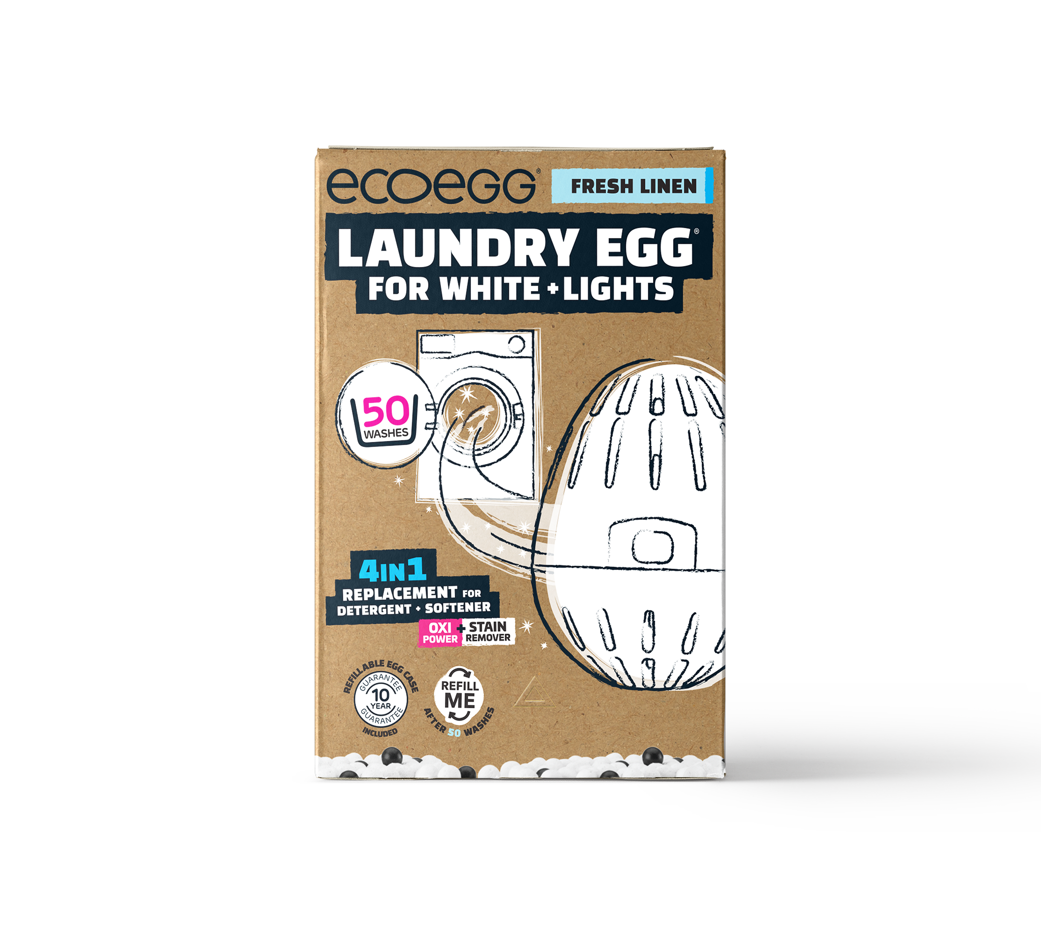 Laundry Egg for Whites + Lights - Fresh linen