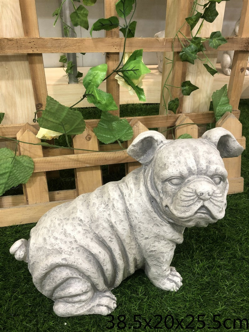 MSL Sitting Bulldog Statue 39 x 20 x 26 cm