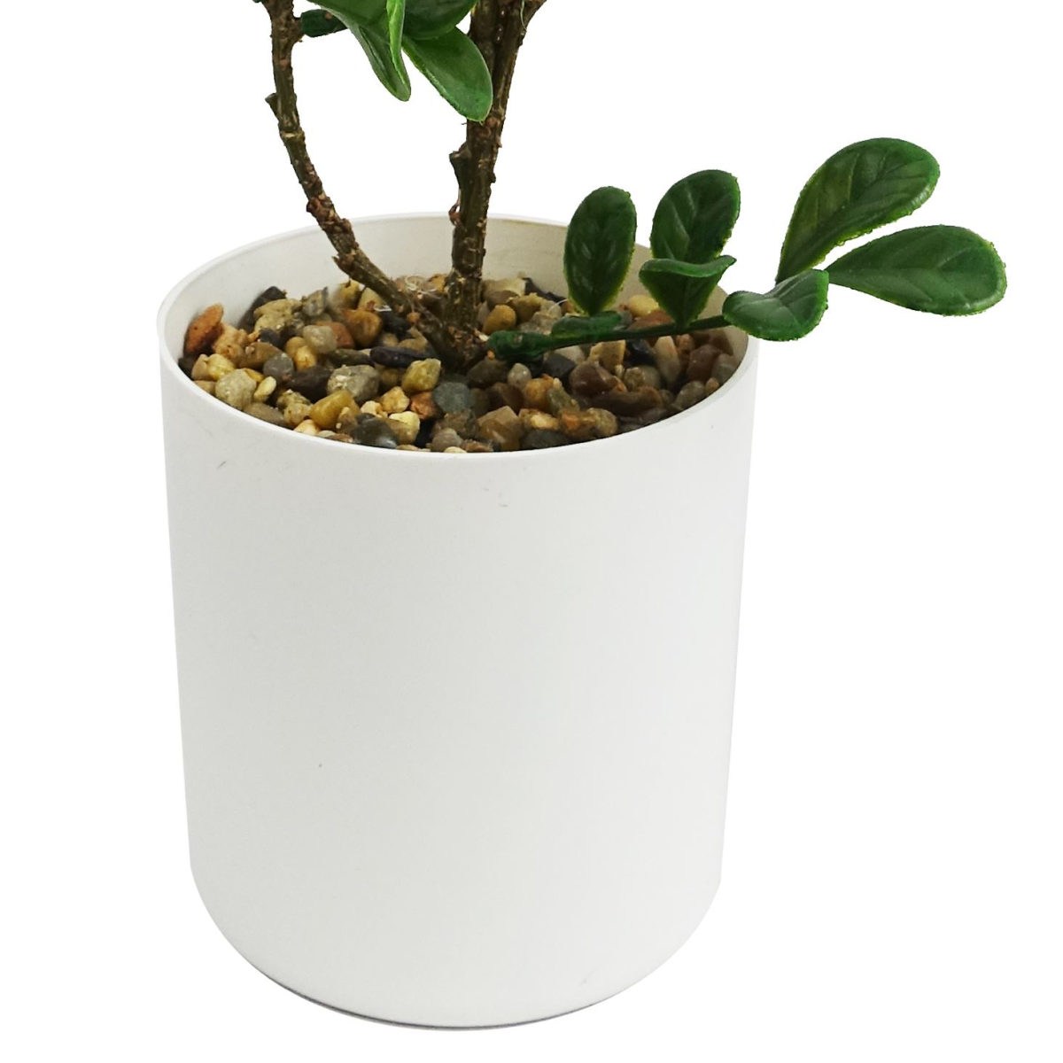 Leaf 45cm Artificial Aglaia Odorata Bonsai Ficus Tree in Plastic Pot