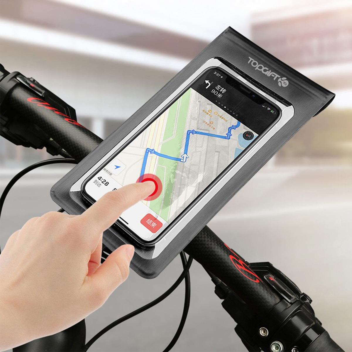 WYE Bike Phone Holder Waterproof Touch Screen Bag for 6-Inch Phones