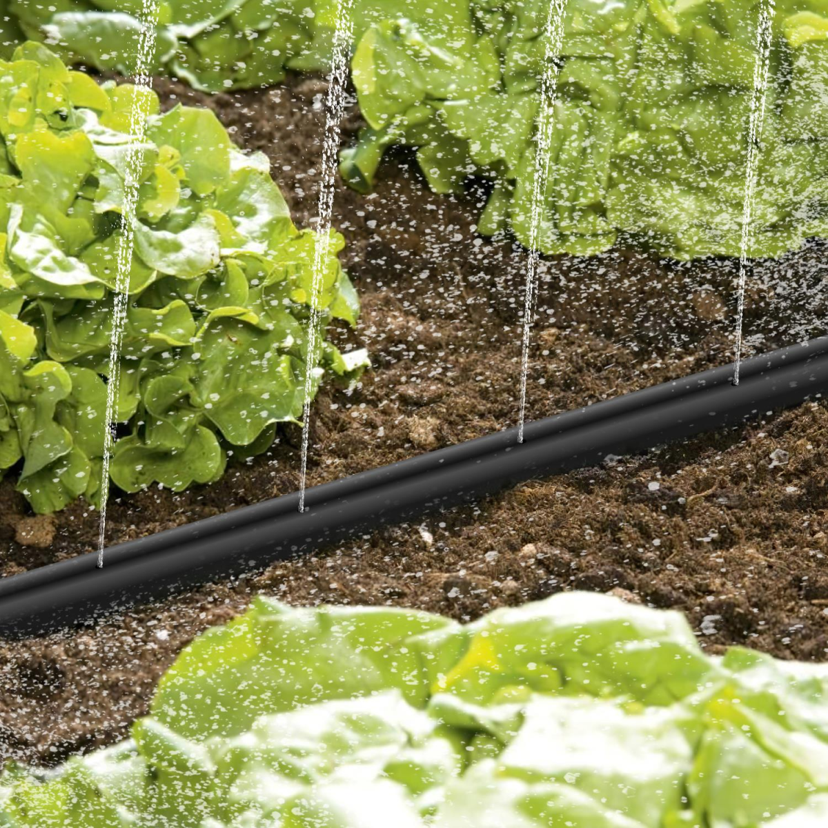 Vinsani 15M Garden Sprinkler with On-Off Valve and Fixing Straps