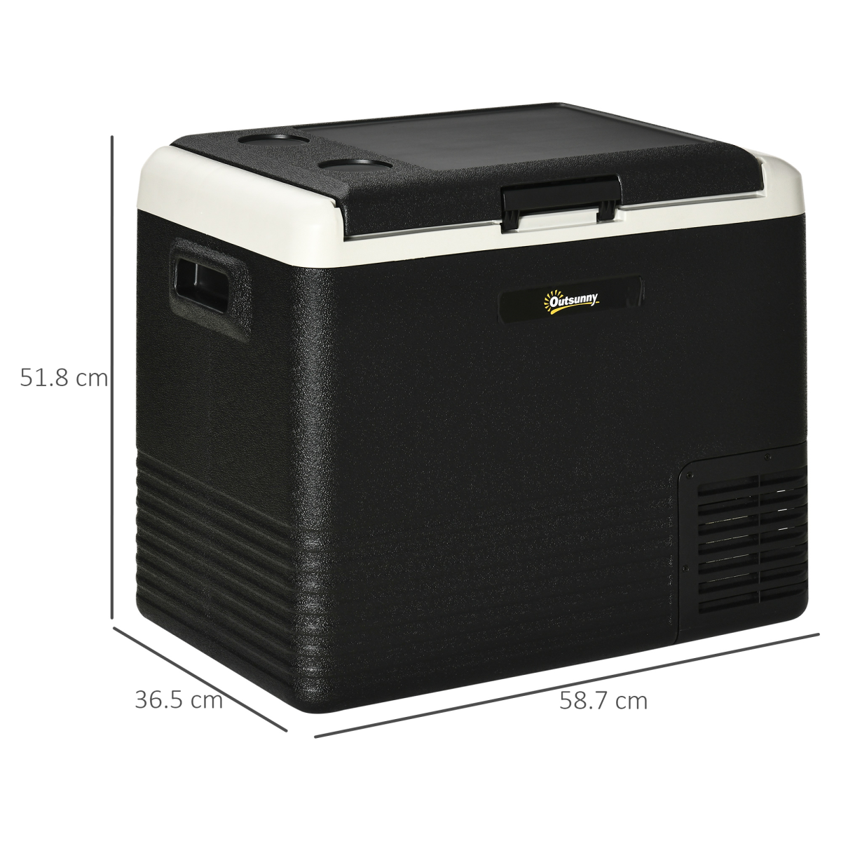 50L 12V Portable Car Refrigerator Freezer for Camping and Driving