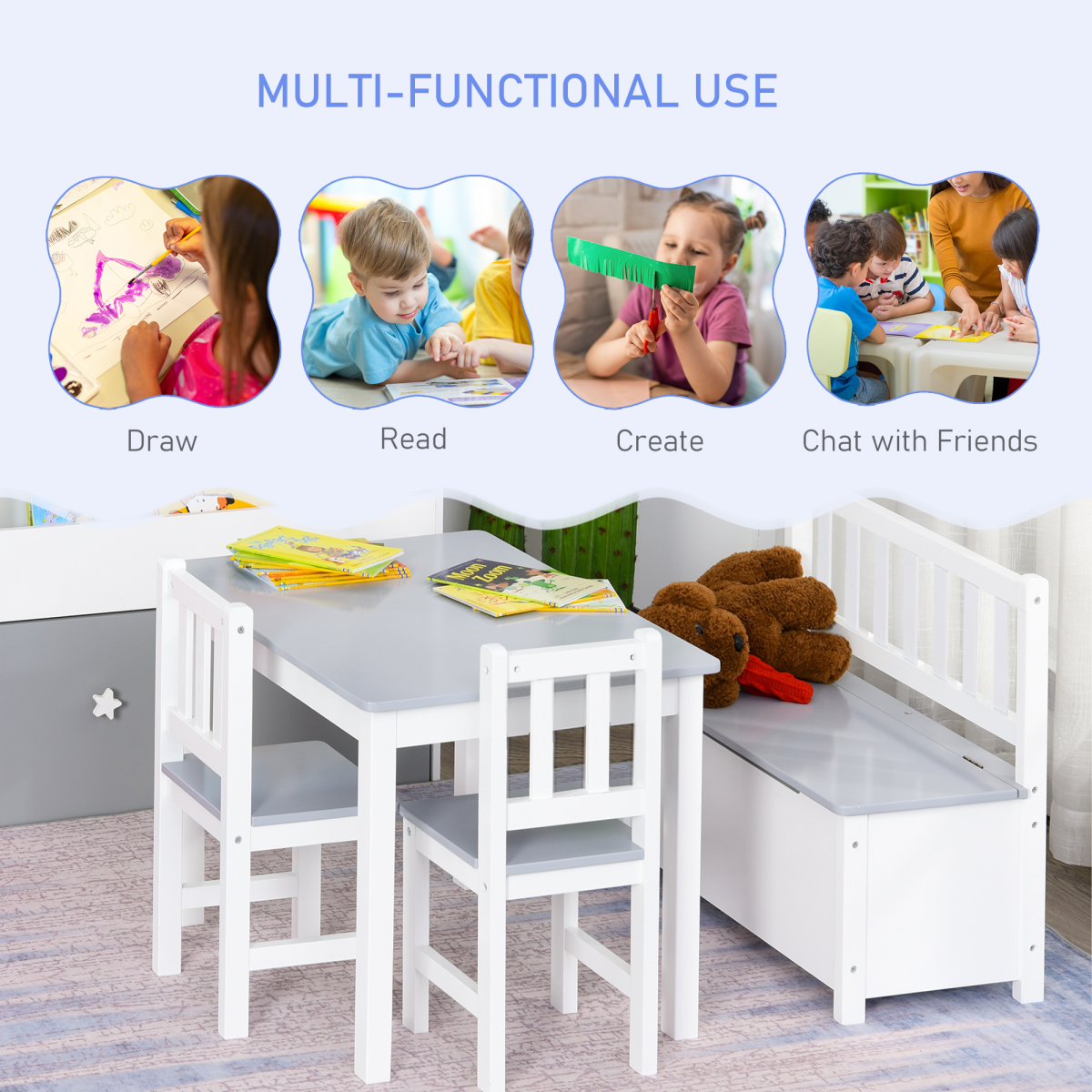 Kids Desk and Chair Set