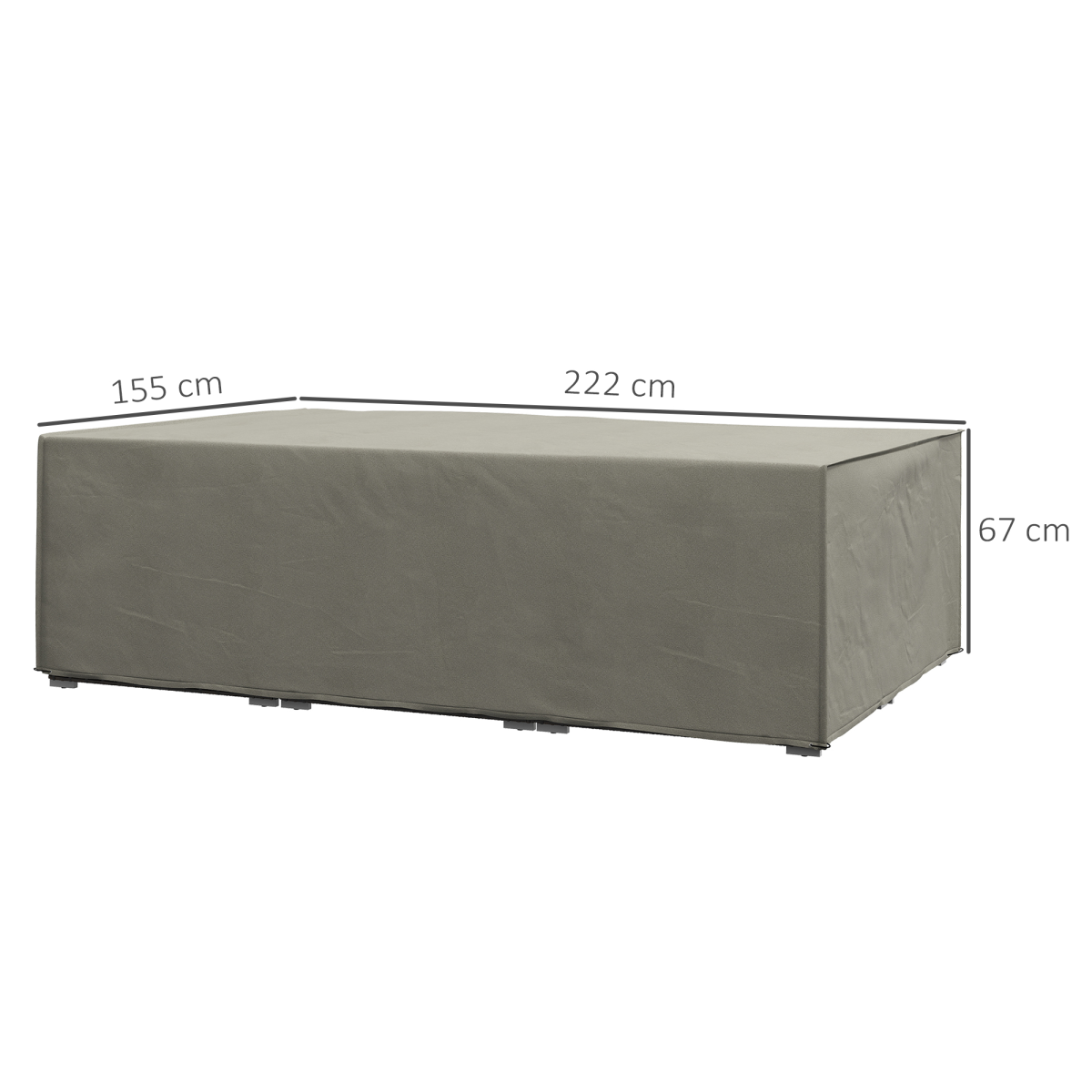 Outsunny Waterproof Garden Furniture Cover for Rattan Patio Sets