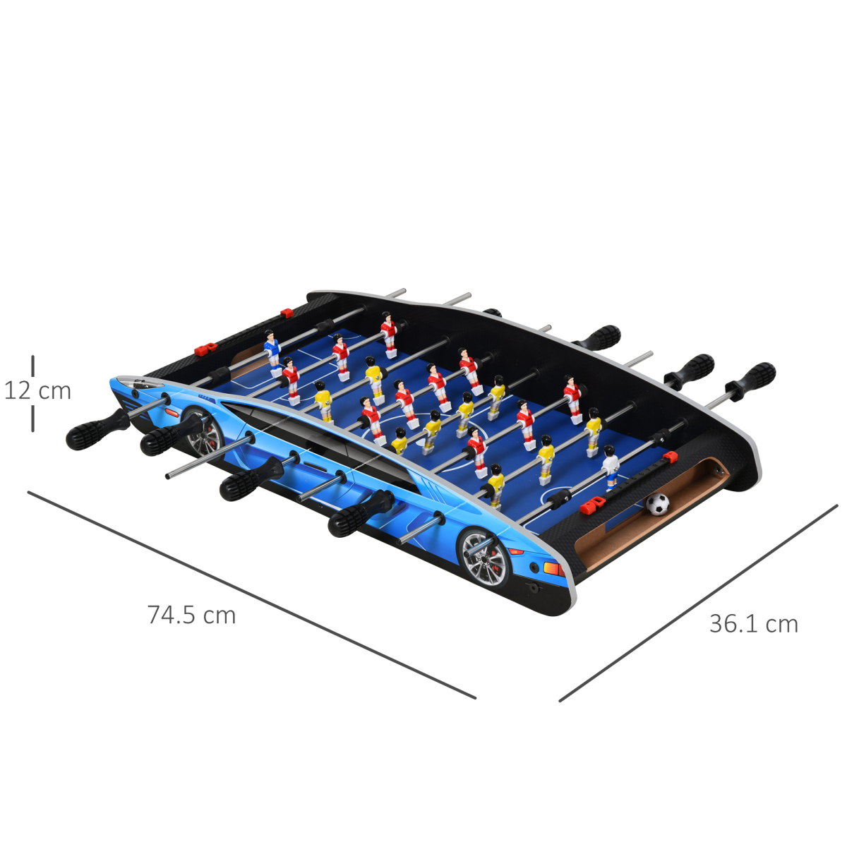2ft Foosball Table Arcade Competition Sized for Kids and Adults, Indoor, HOMCOM