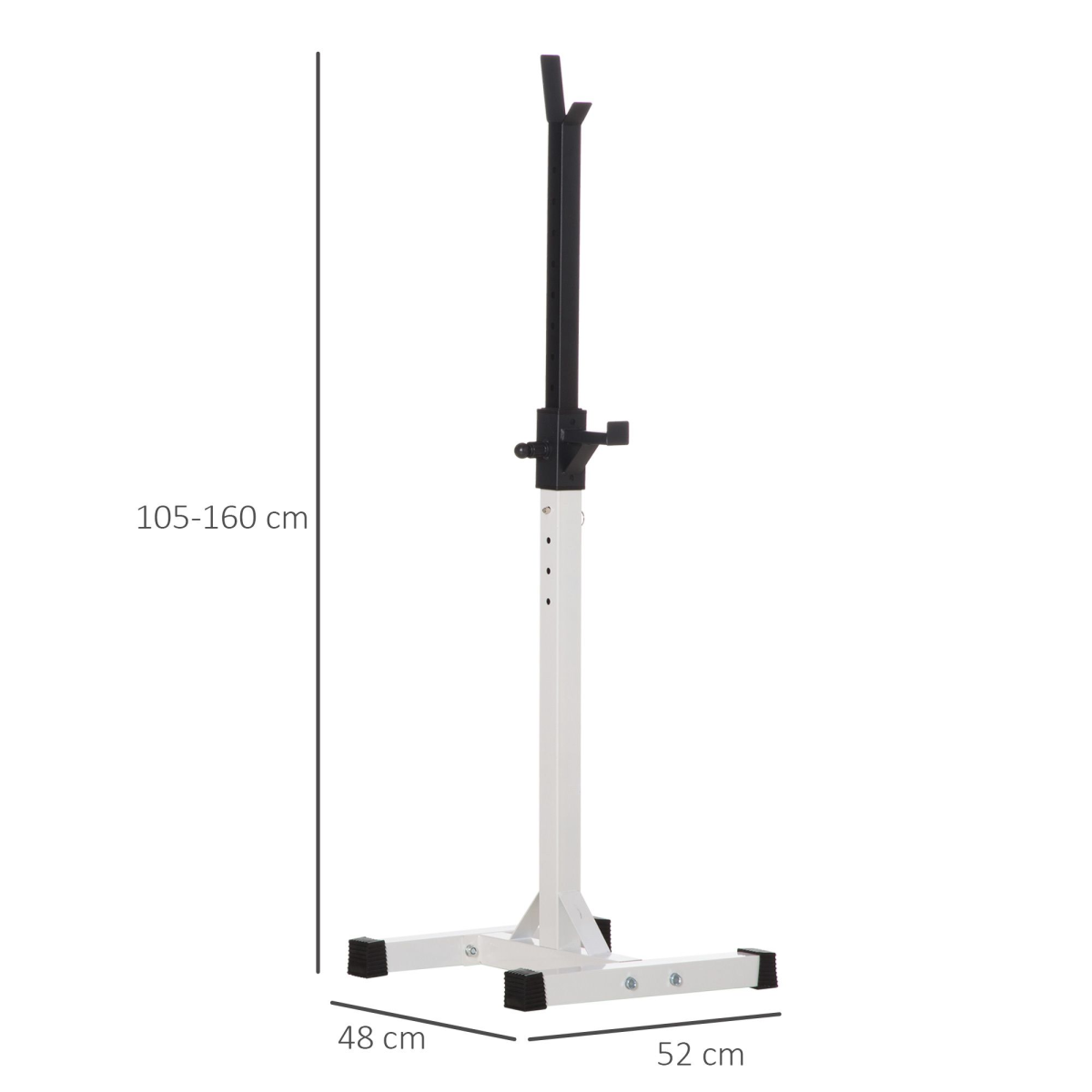 HOMCOM Adjustable Barbell Squat Stand, 150kg Max Load
