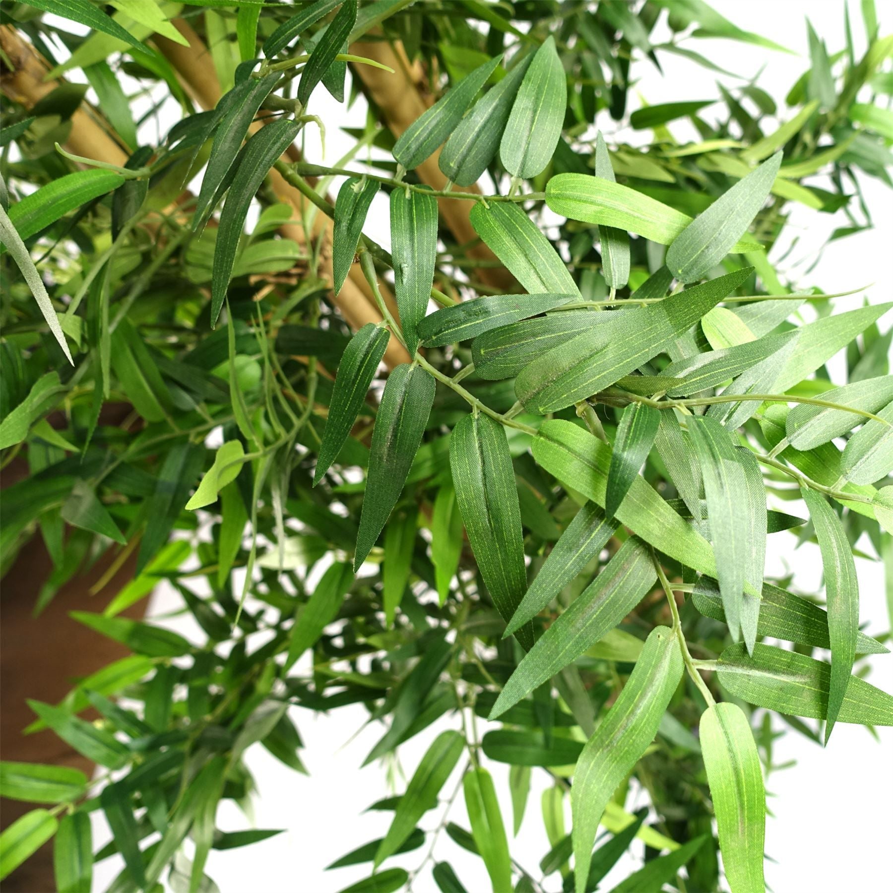 120cm Artificial Oriental Bamboo Tree with Silk Leaves in Weighted Black Pot