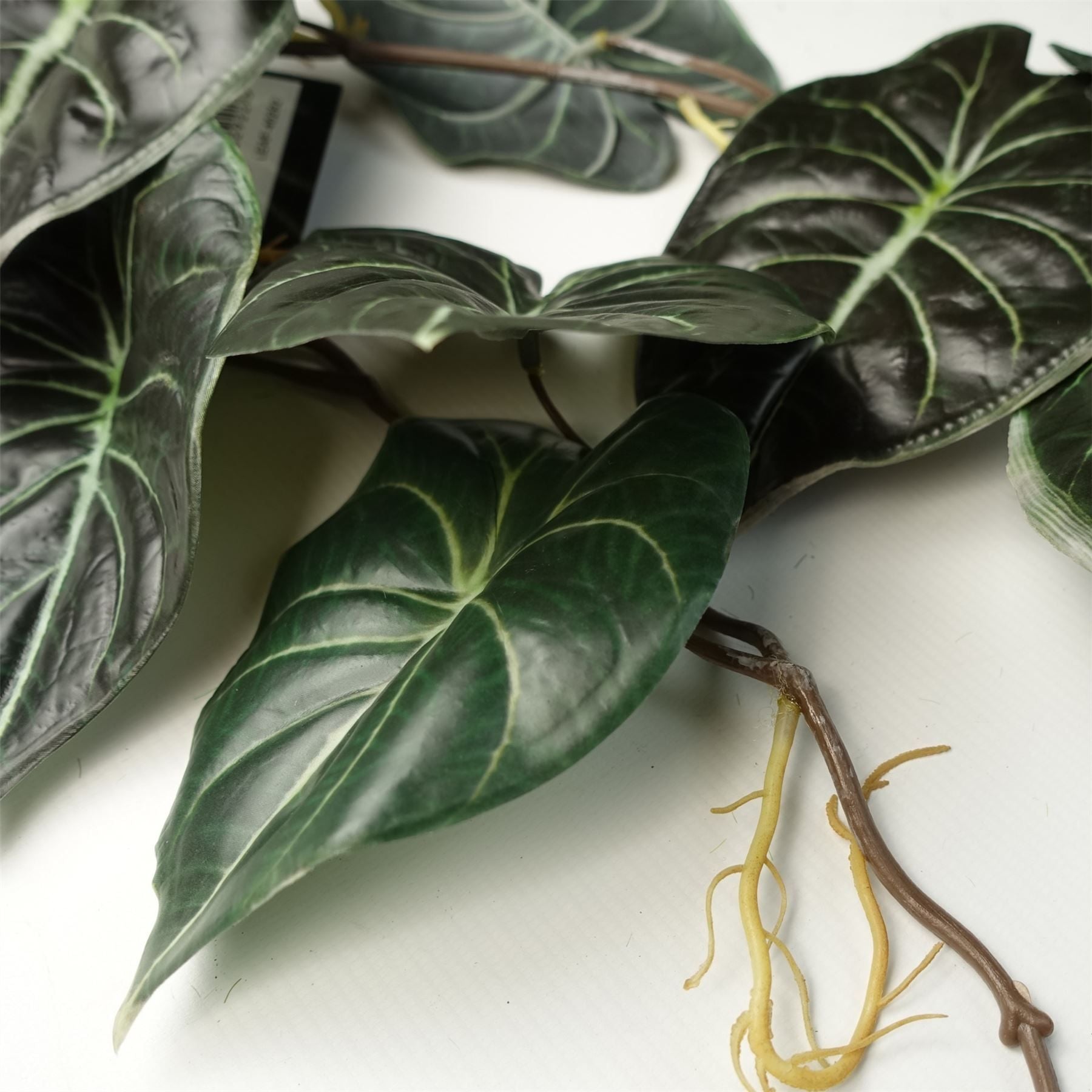 Leaf 120cm Artificial Hanging Trailing Alocasia Dragon Scale Dark Plant