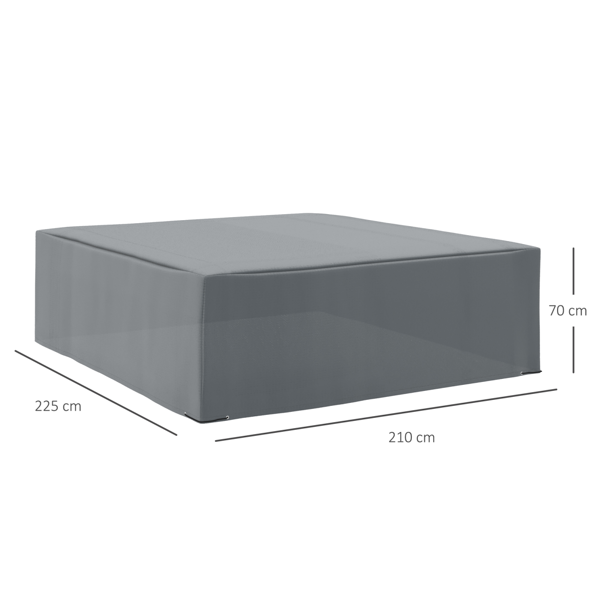 Outdoor Garden Furniture Cover, Water & UV Resistant, 225 x 210cm