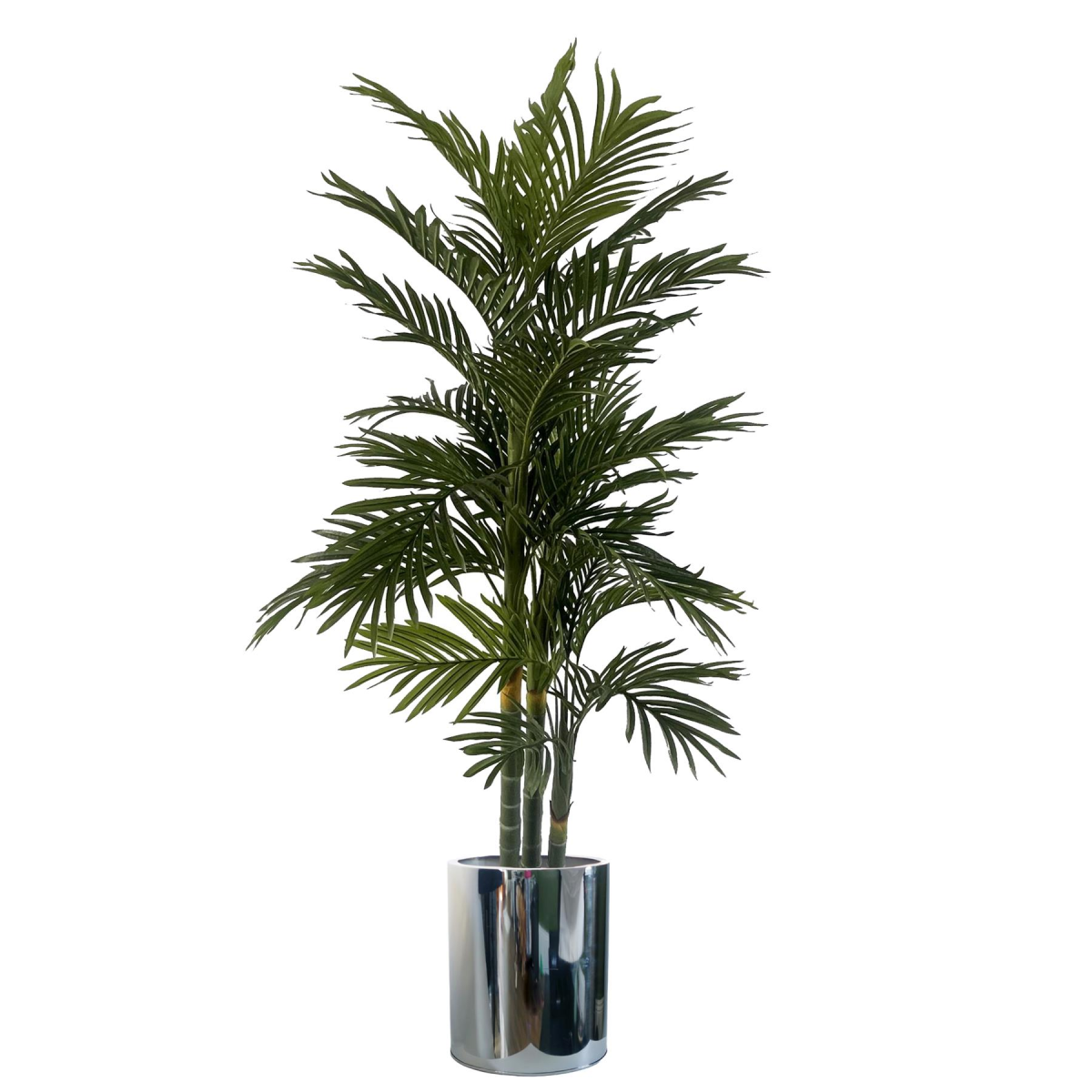 Leaf 51cm XL Silver Metal Planter
