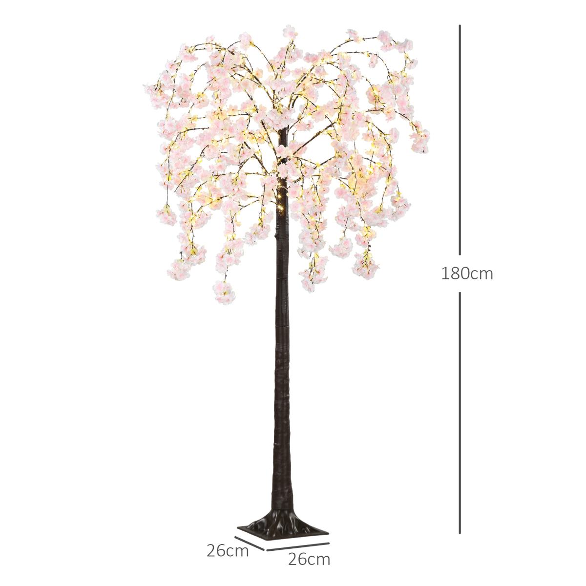 AIYAPLAY 180cm Cherry Blossom Tree Light, 450 LED, Warm White