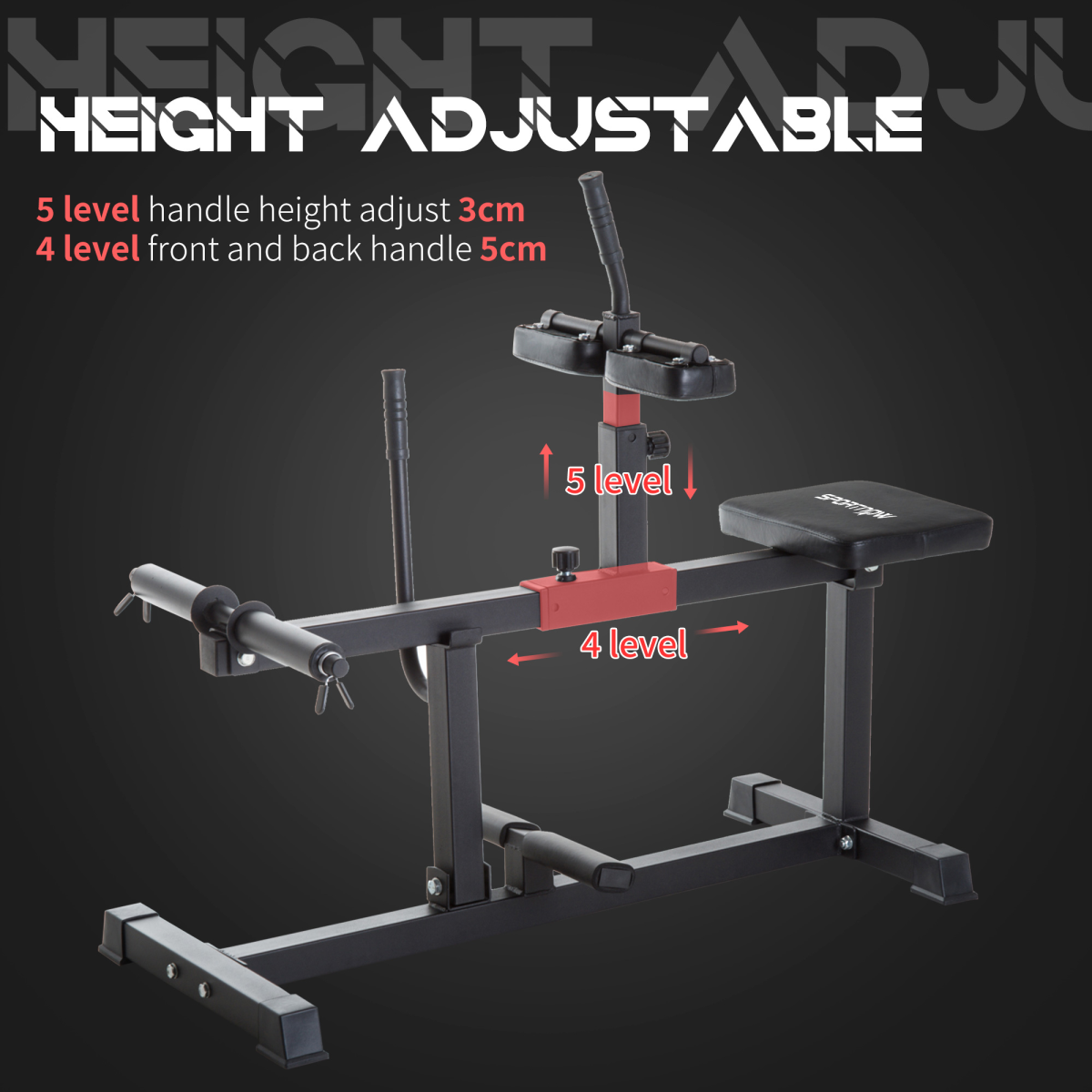 SPORTNOW Seated Adjustable Plate-Loaded Leg Extension Machine
