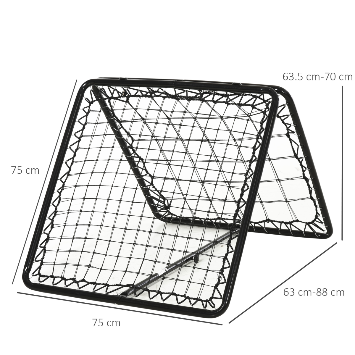 Adjustable Angle Rebound Training Net with Double Mesh, Portable