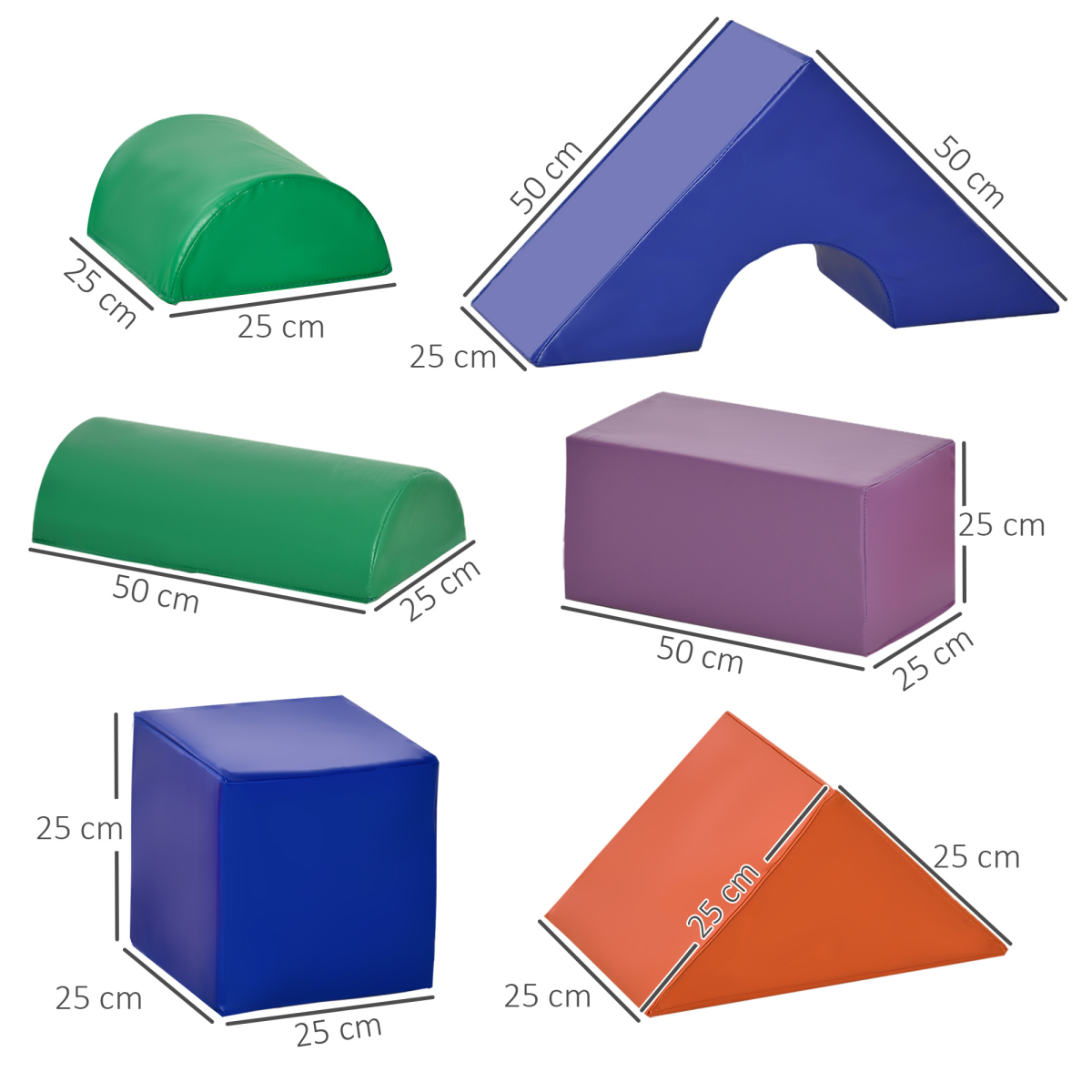 11-Piece Kids Soft Foam Puzzle Blocks Learning Toy, Ages 1-3