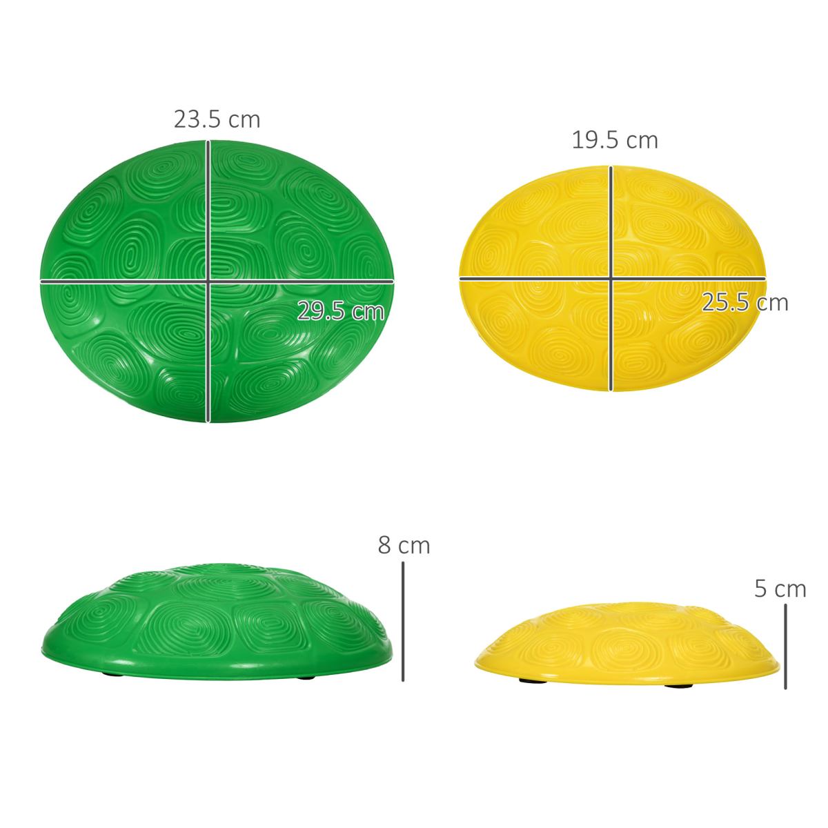 ZONEKIZ 6-Piece Balance Stepping Stones with Non-Slip Mats, Ages 3-8