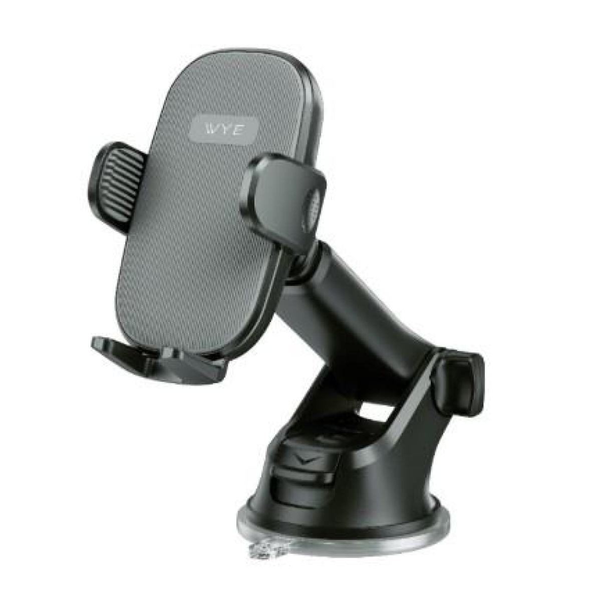 WYE Car Suction Cup Phone Holder for All Smartphones, Dashboard & Windshield, 360° Rotation