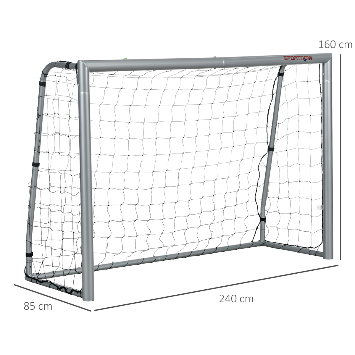 SPORTNOW 8ft x 5ft Football Goal with Weather-Resistant Net and Powder-Coated Metal Frame
