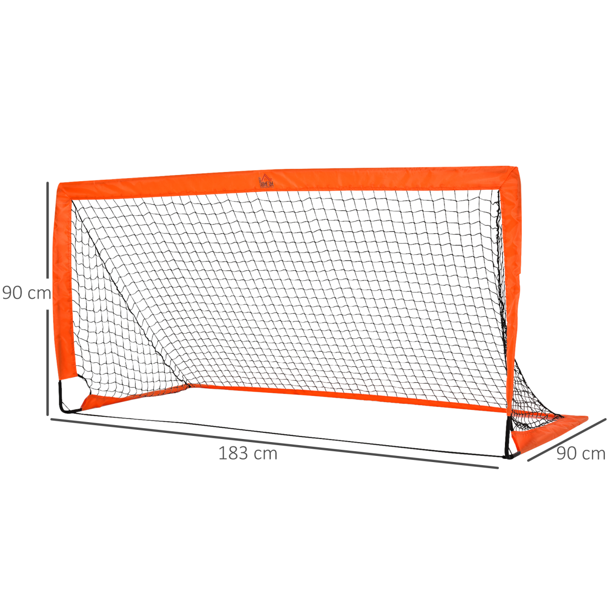 Foldable Steel Frame Soccer Goal with Carry Bag, 6' x 3