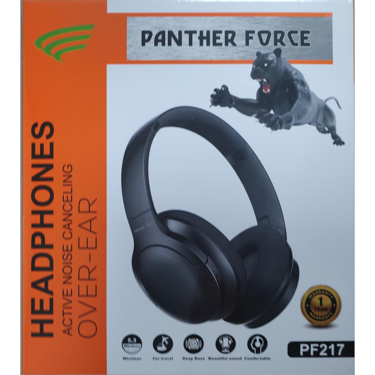 Panther Force Wireless Bluetooth Active Noise Cancelling Headphones PF217