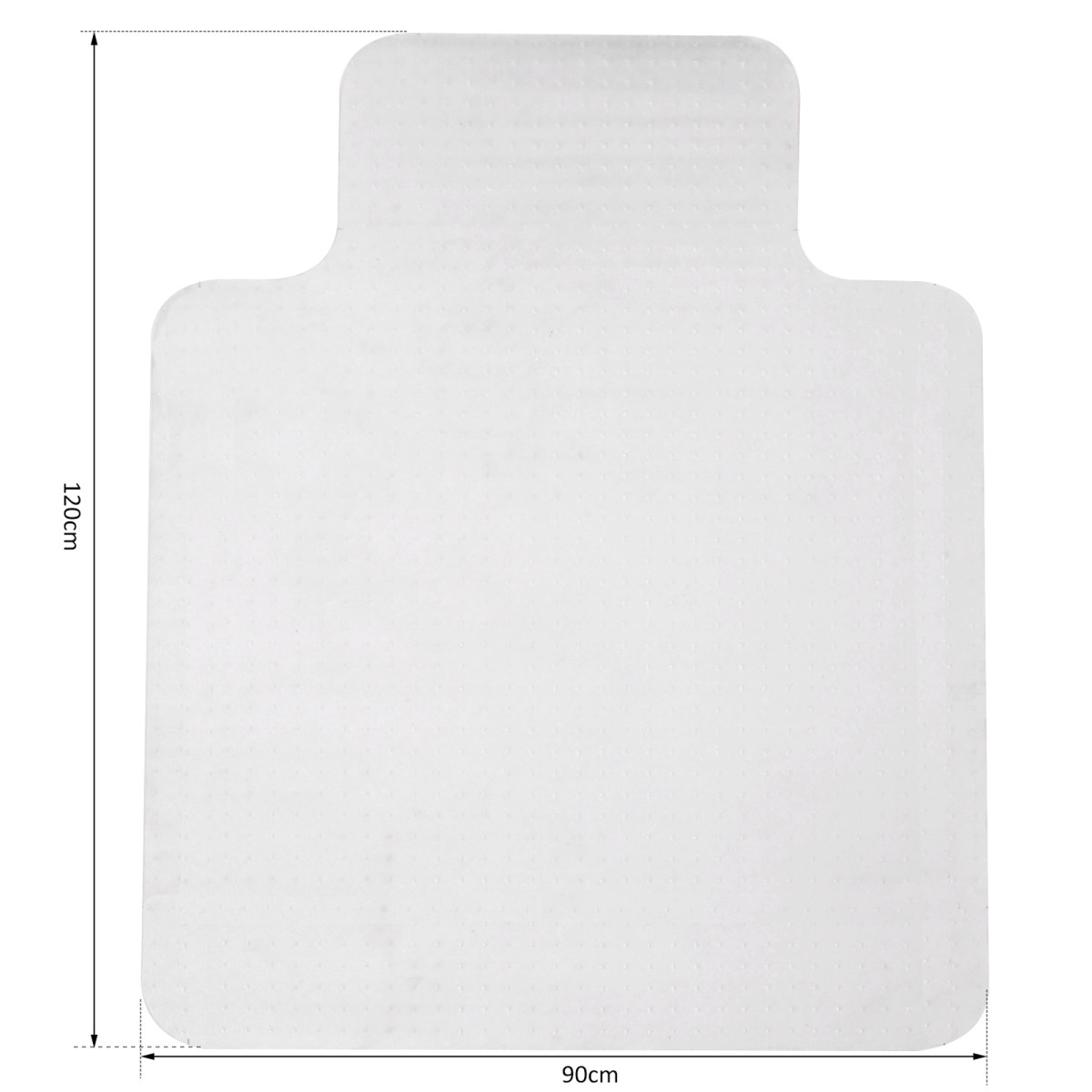 Office Carpet Protector Lipped Chair Mat, Non-Slip Frosted Top with Spiked Back for Carpet