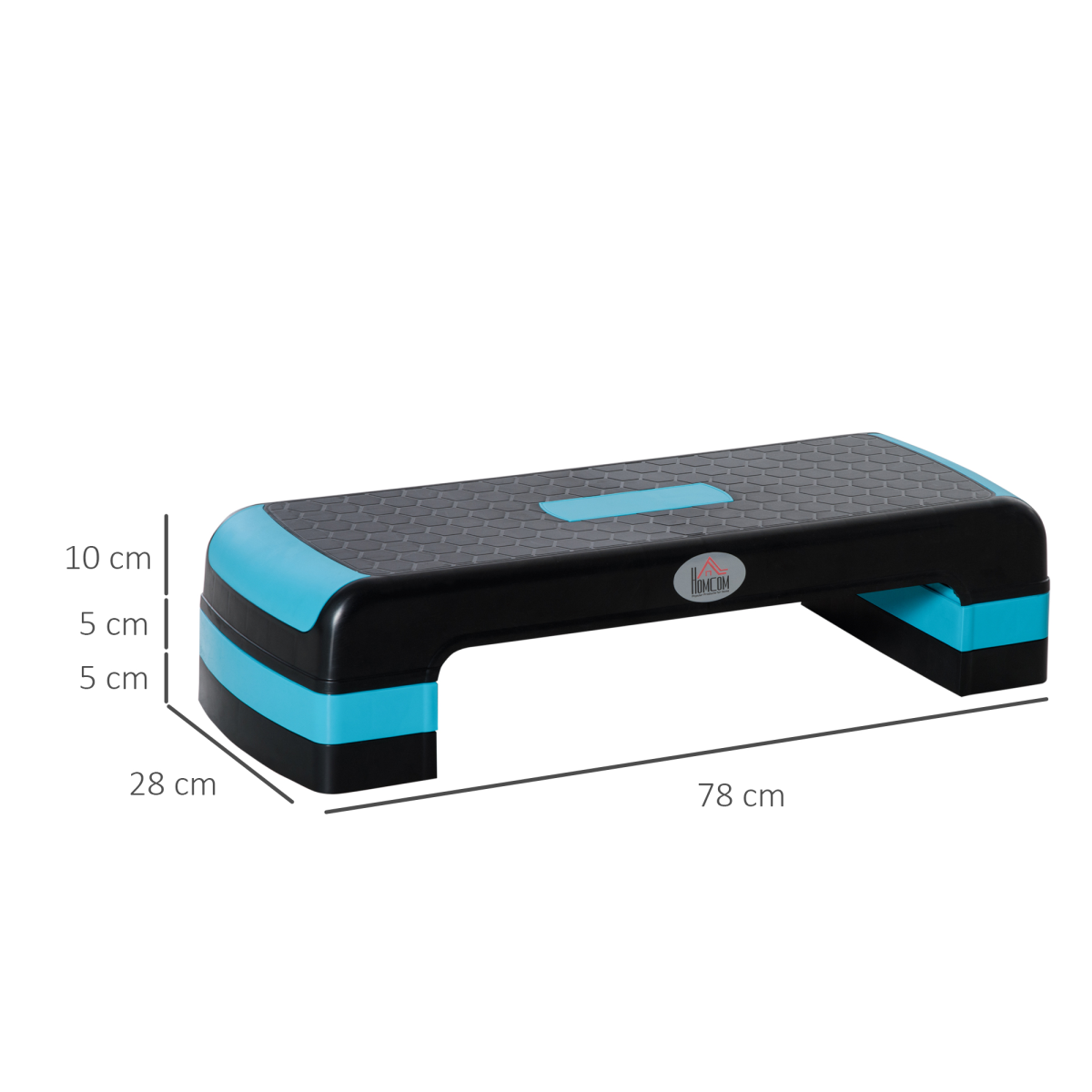 Three-Level Adjustable Aerobic Step Platform for Home and Office, Anti-Slip Exercise Stepper, 150kg Max Load