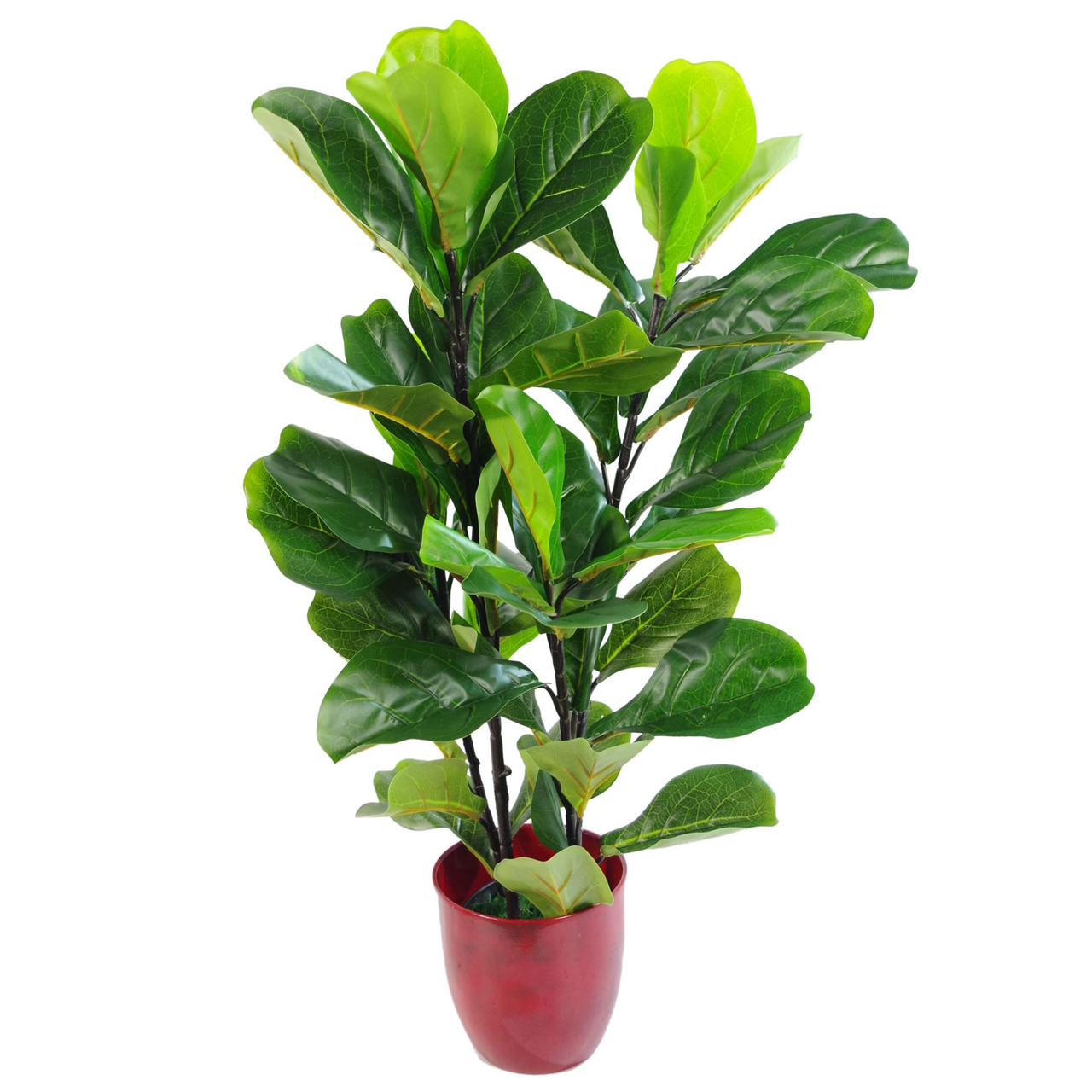 Artificial Fiddle Leaf Fig Tree 90cm (3ft) Ficus Lyrata Potted Plant