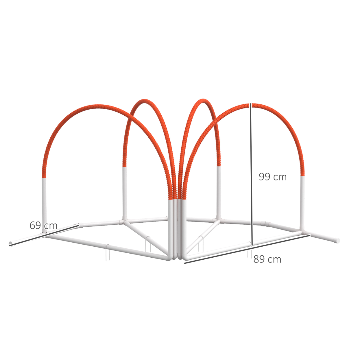 PawHut 4-Piece Dog Agility Training Set with Carry Bag