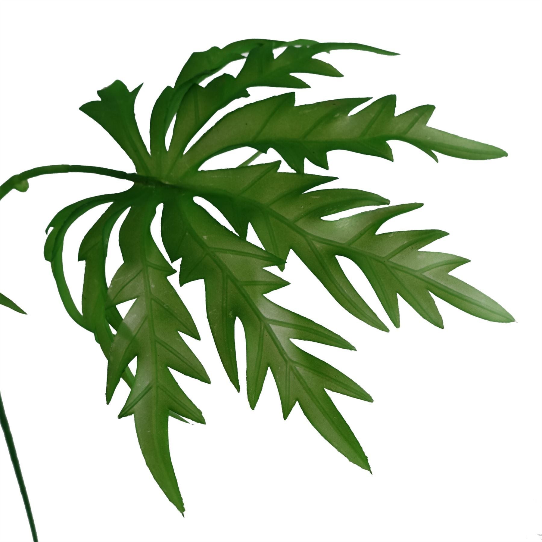 Pack of 6 Artificial Foliage Leaf Stems 85cm Wired Shapable Plastic Branches