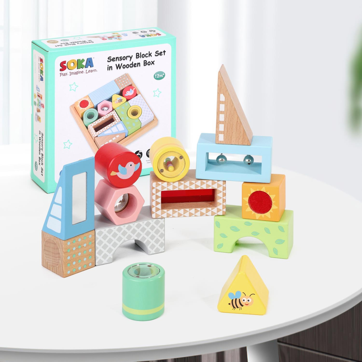 SOKA Play Imagine Learn Sensory Block Set for Autistic Kids